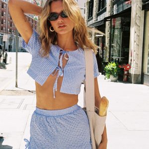 Rinna Set Blue Stripe