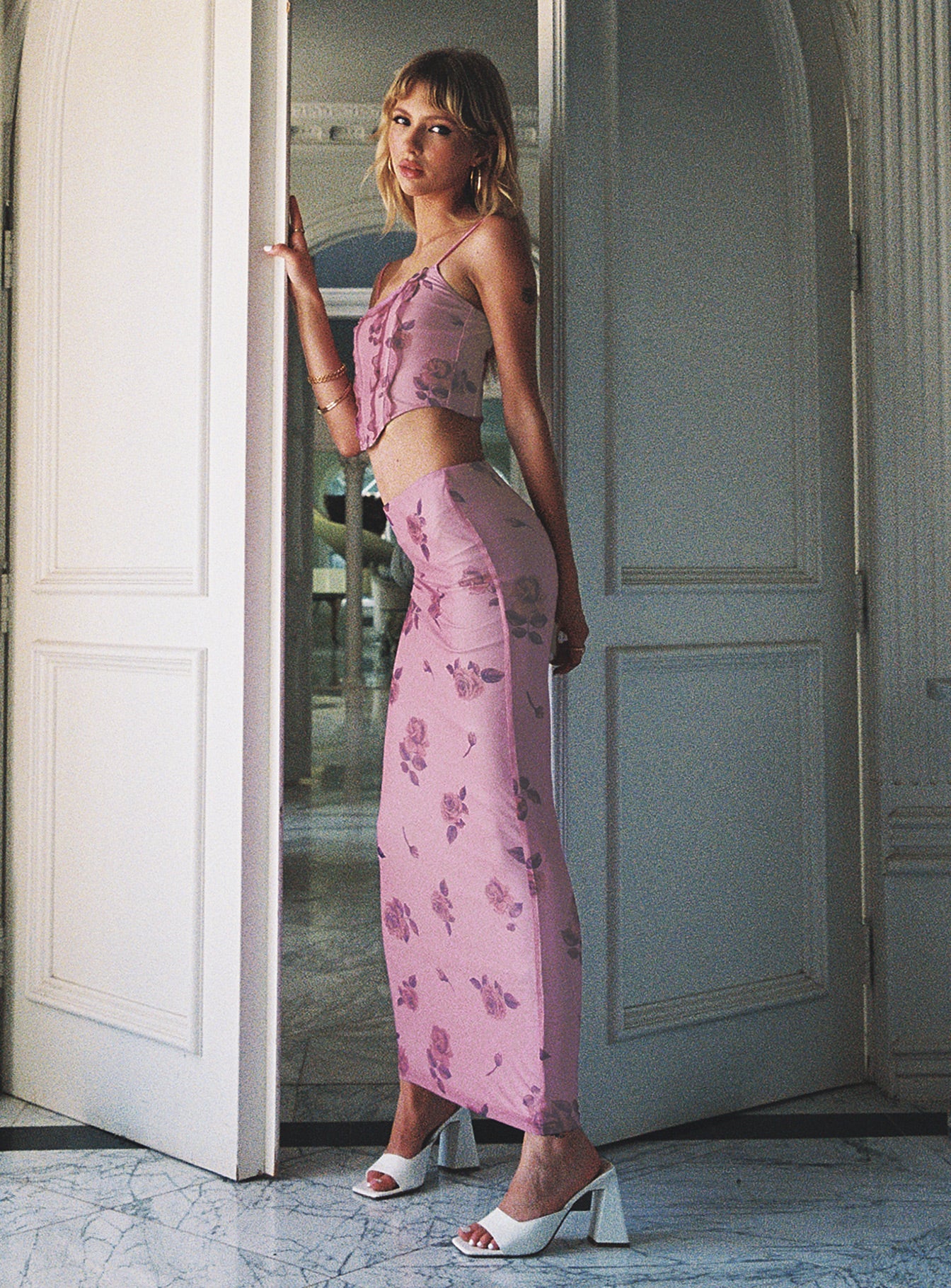 Bilios Rose Maxi Skirt Multi - Image 2