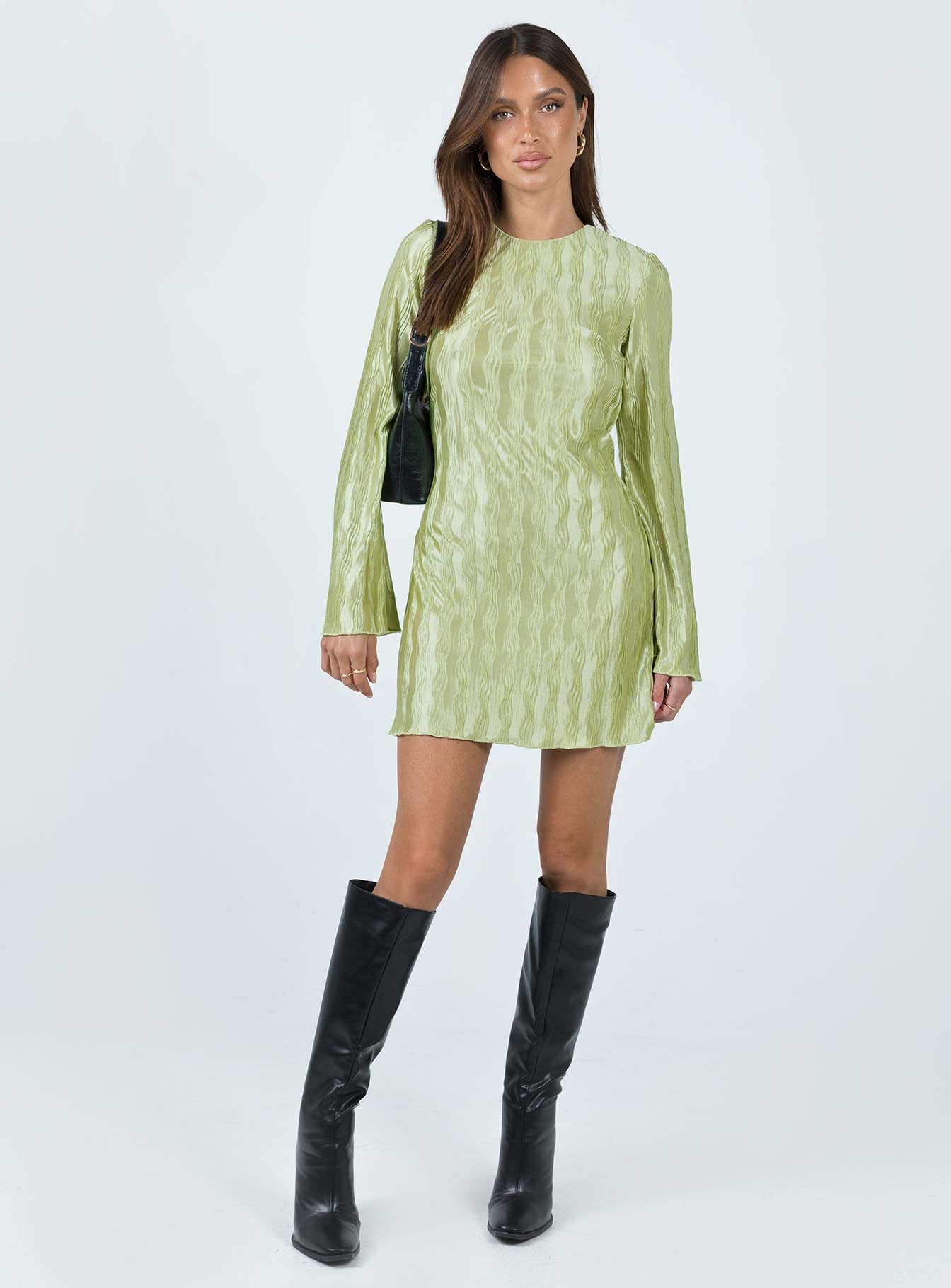 Venaya Mini Dress Green - Image 3