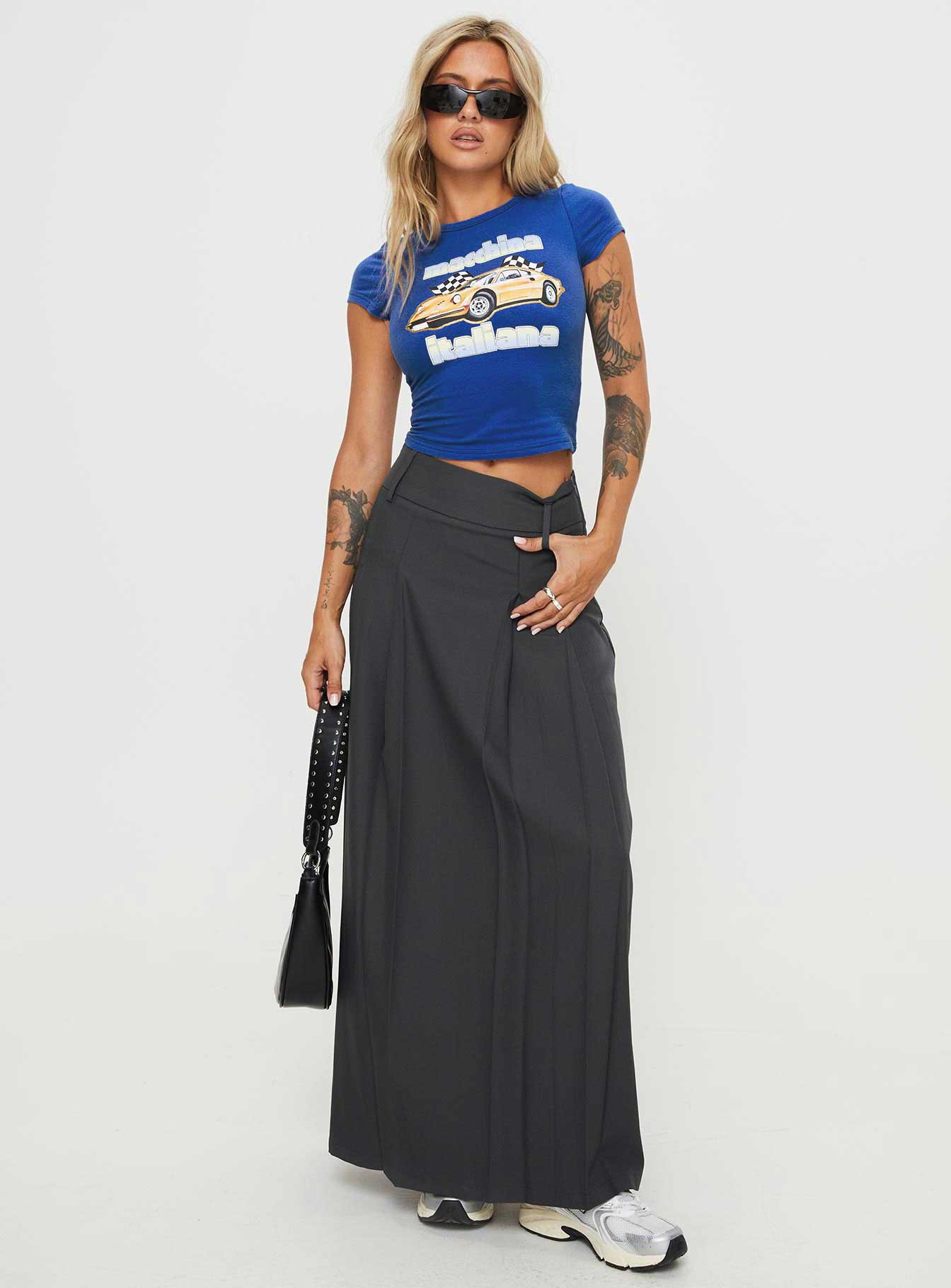 Boss Girl Maxi Skirt Slate - Image 3
