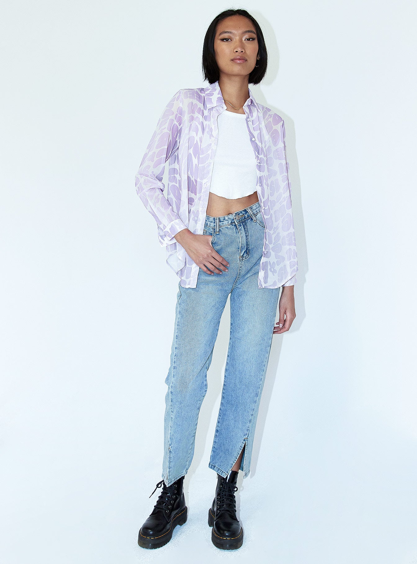 Send Love Shirt Purple - Image 2