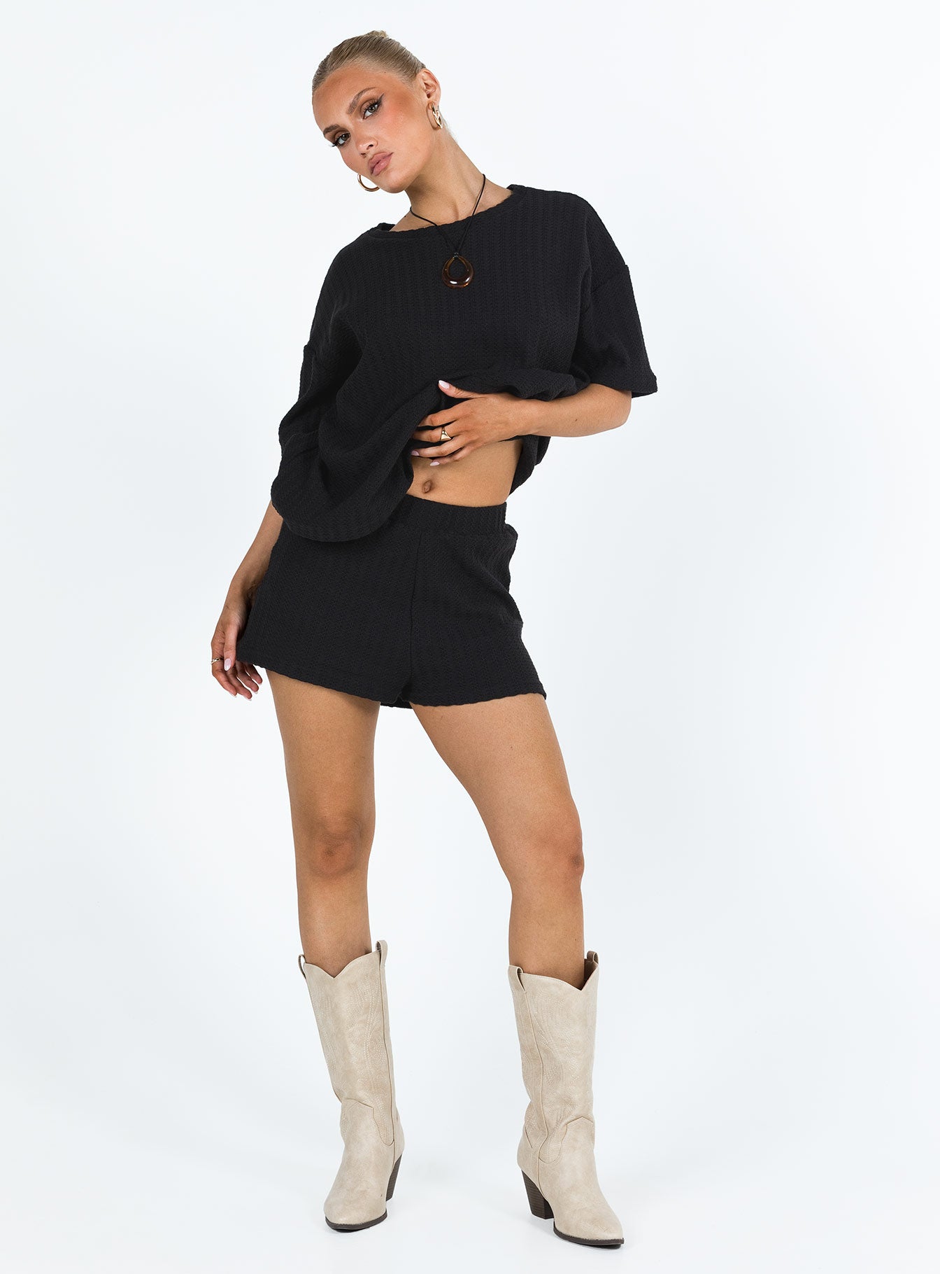 Cammie Knit Set Black - Image 3