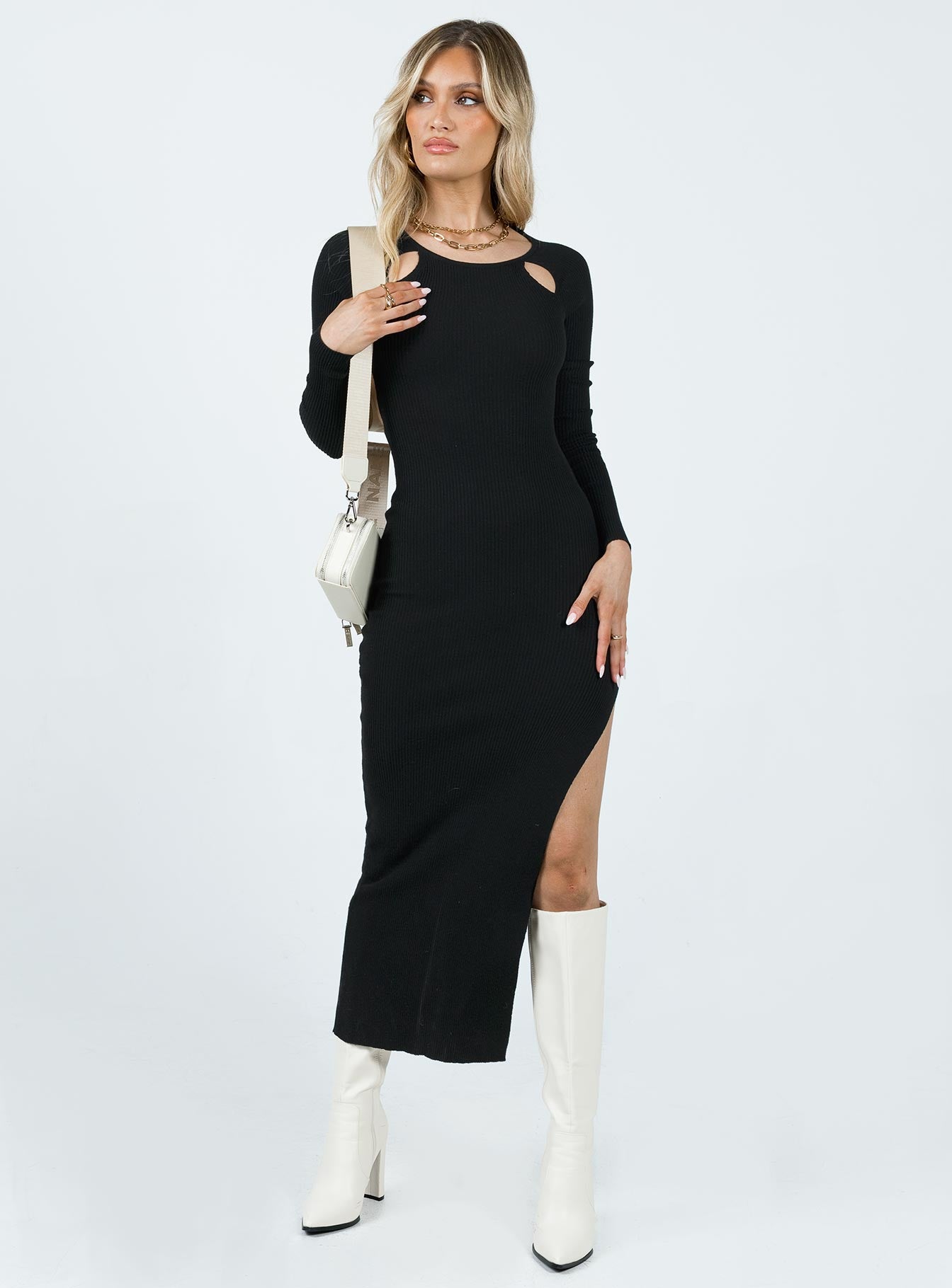 Sidney Long Sleeve Maxi Dress Black - Image 3