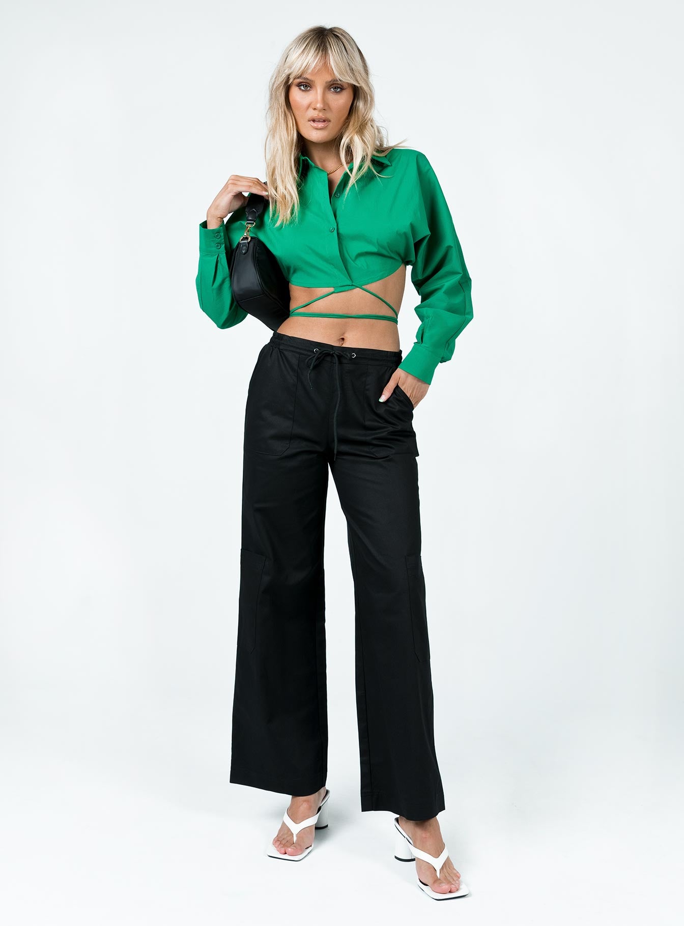 Rylen Long Sleeve Top Green - Image 2