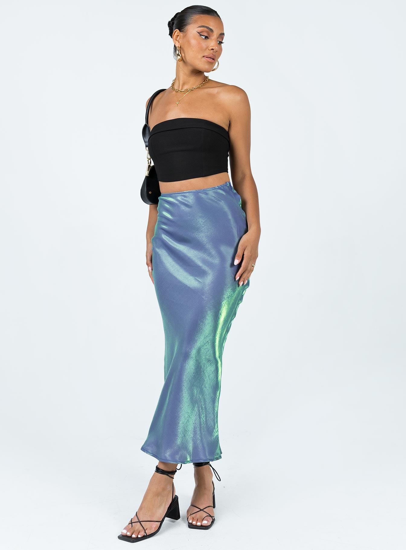 Tobin Maxi Skirt Mermaid Blue - Image 2