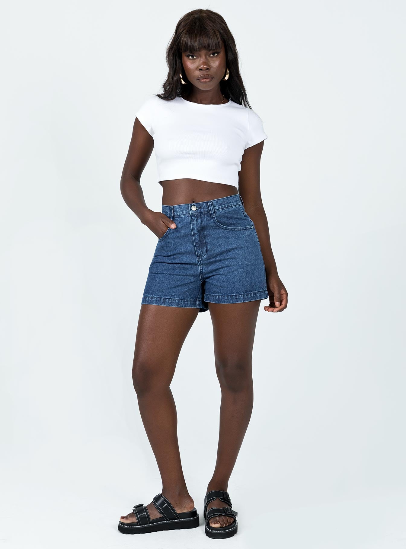Classic Crop Tee White - Image 4