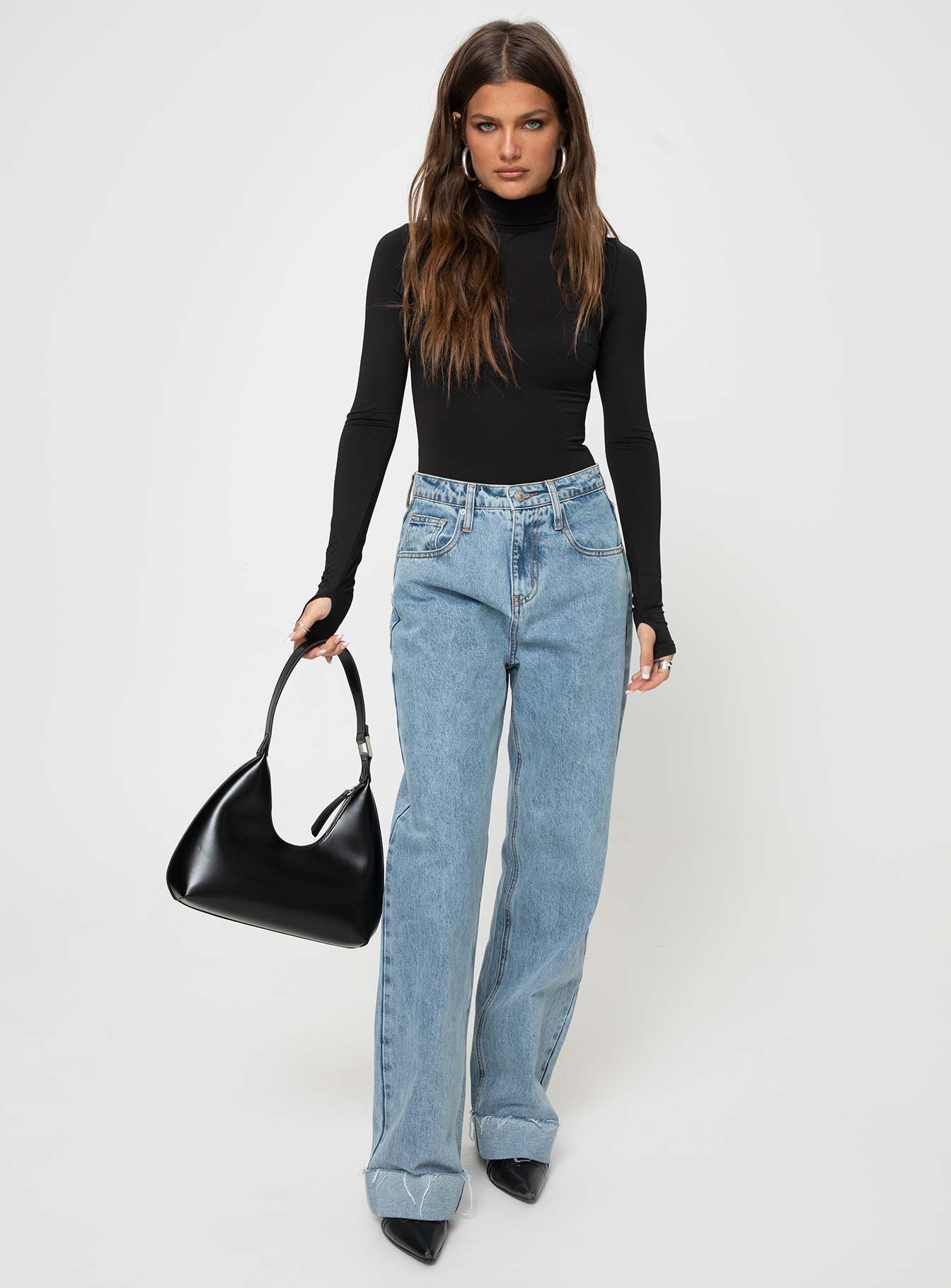 Bayda Long Sleeve Bodysuit Black - Image 3