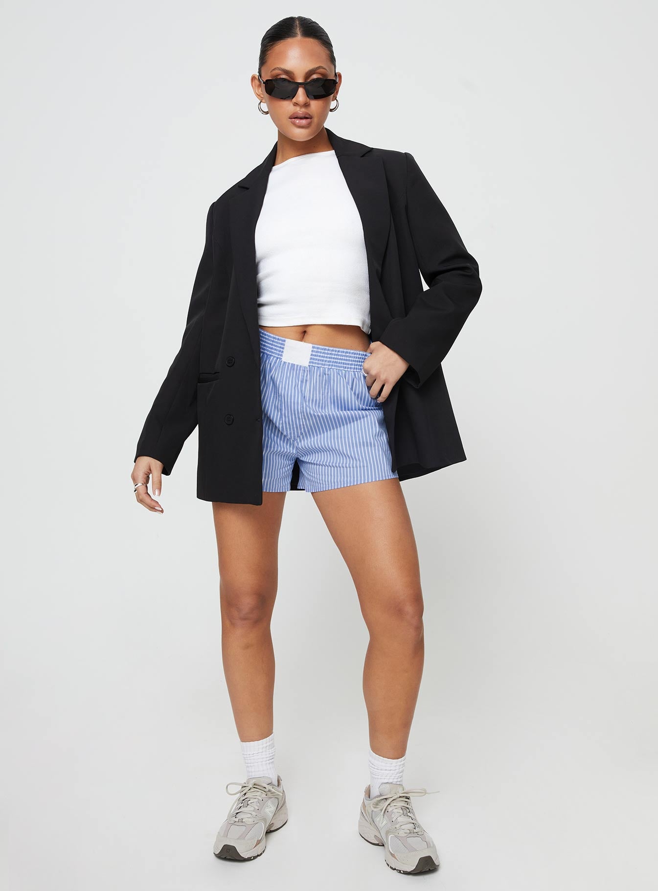 Cobain Shorts Blue Stripe - Image 6