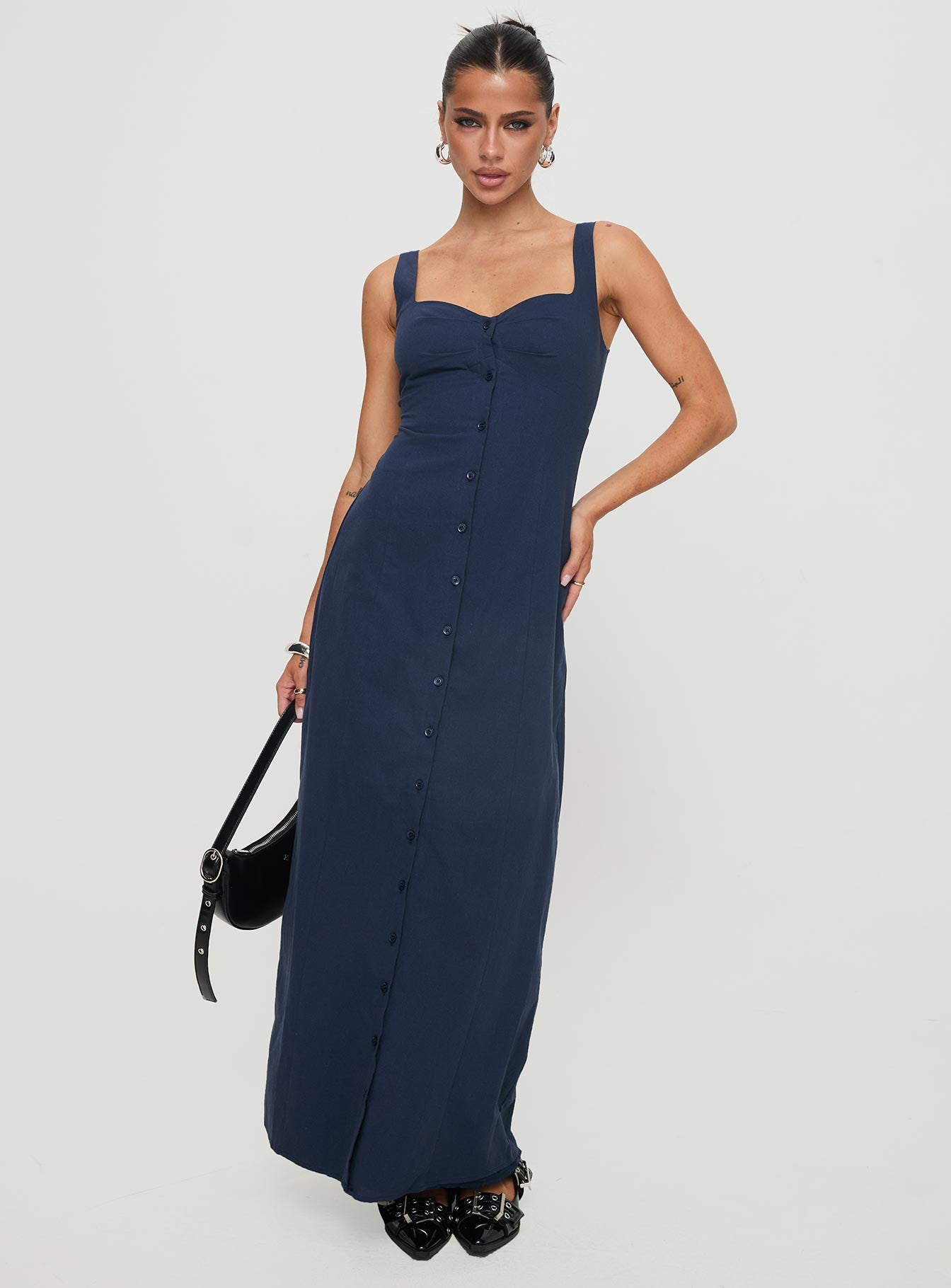 Vaugn Maxi Dress Navy - Image 3