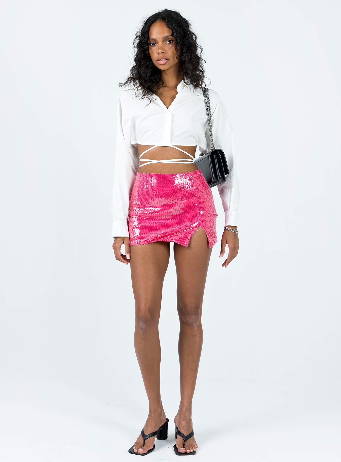 Hannam Micro Mini Skirt Pink - Image 3
