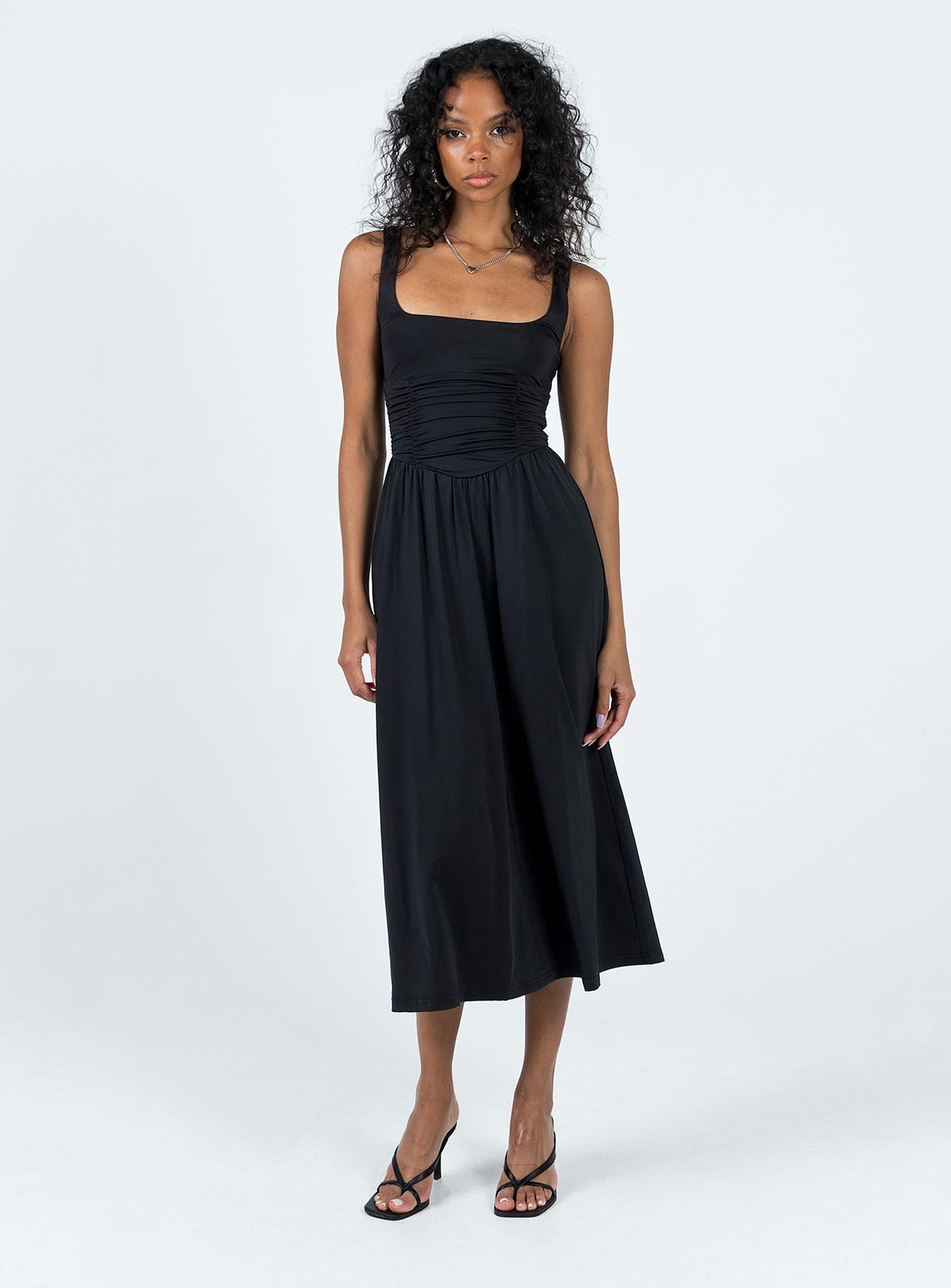 Braddon Midi Dress Black - Image 2