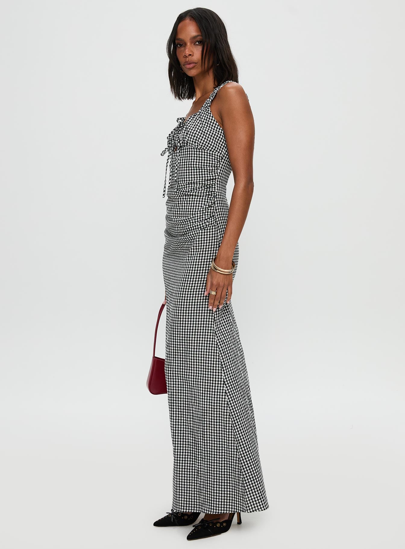 Roundtrip Maxi Dress Black / White - Image 3