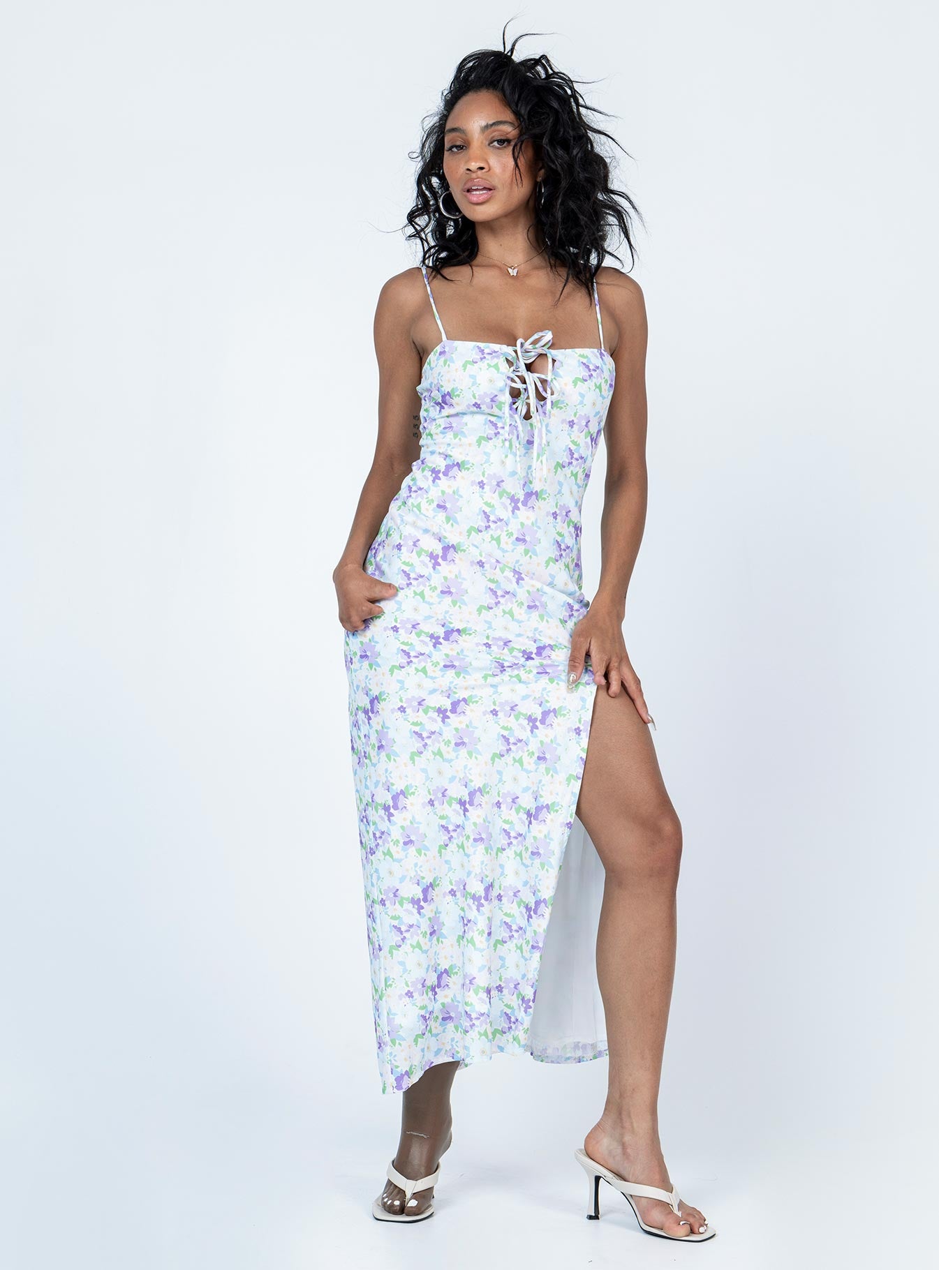 Jamie Maxi Dress Blue - Image 3