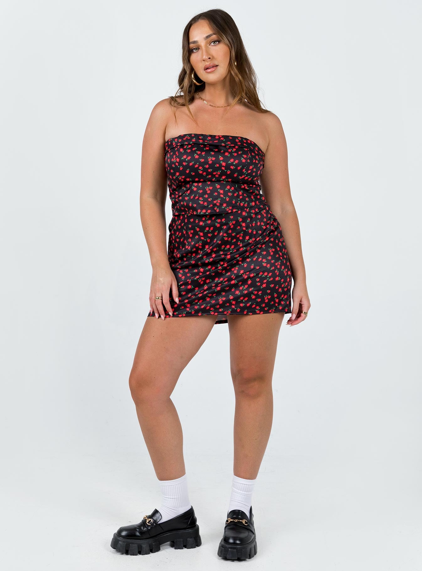 Chadwick Mini Skirt Black Floral - Image 3