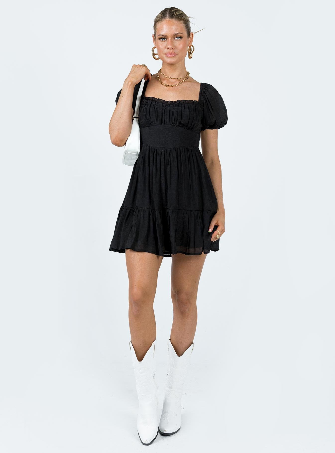 Ethan Mini Dress Black - Image 2
