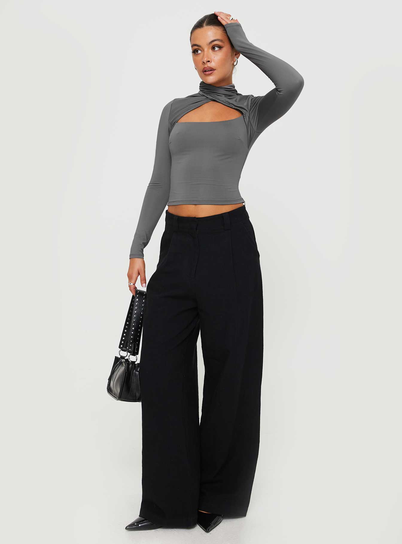 Ganz Long Sleeve Top Grey - Image 3