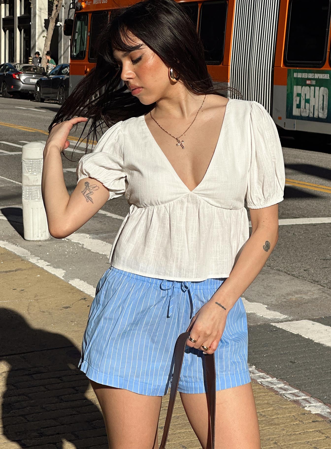 Maxxy Boxer Shorts Blue Stripe - Image 10