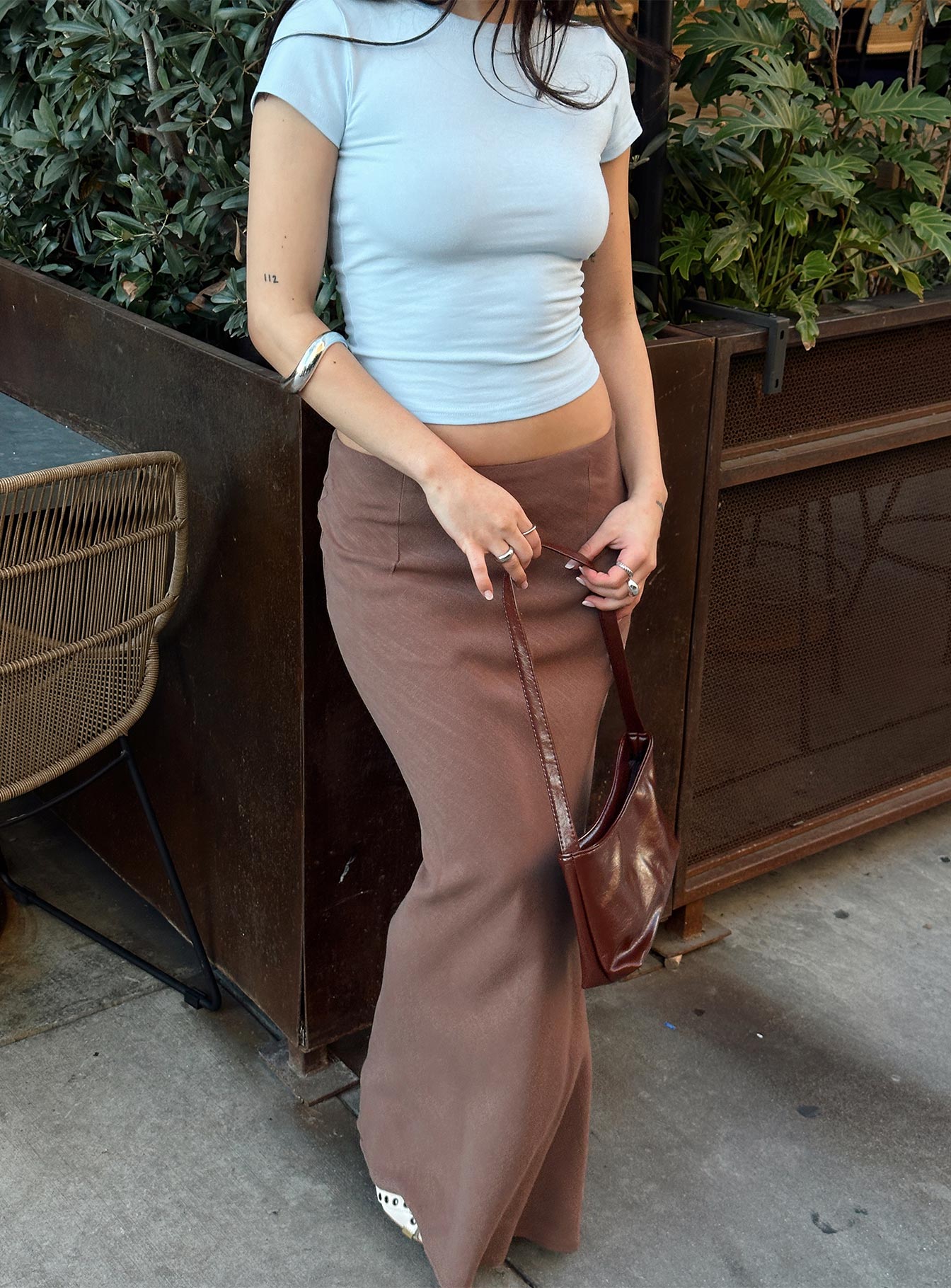 Jodie Maxi Skirt Brown - Image 6