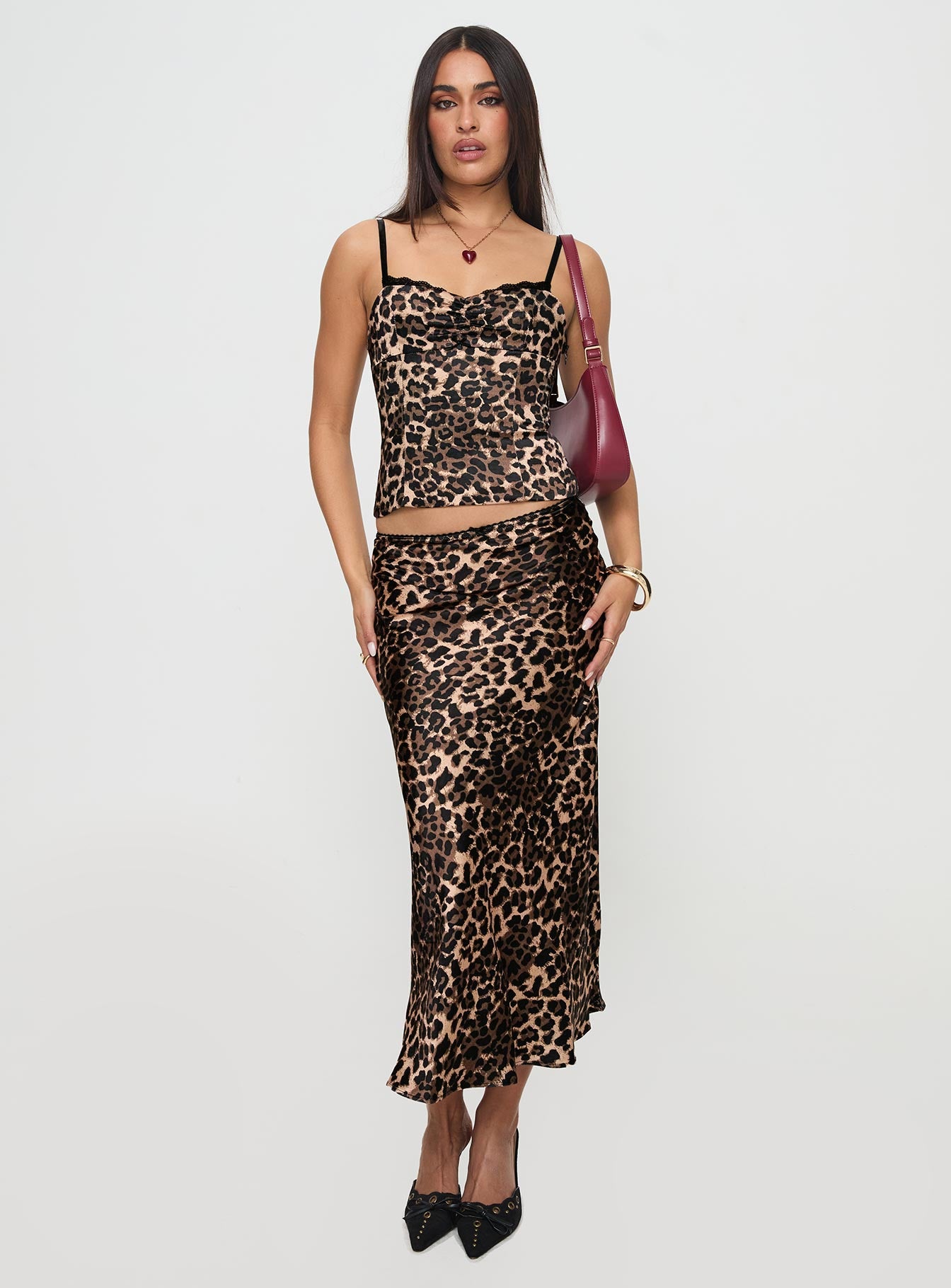 Enigmatic Maxi Skirt Leopard - Image 3
