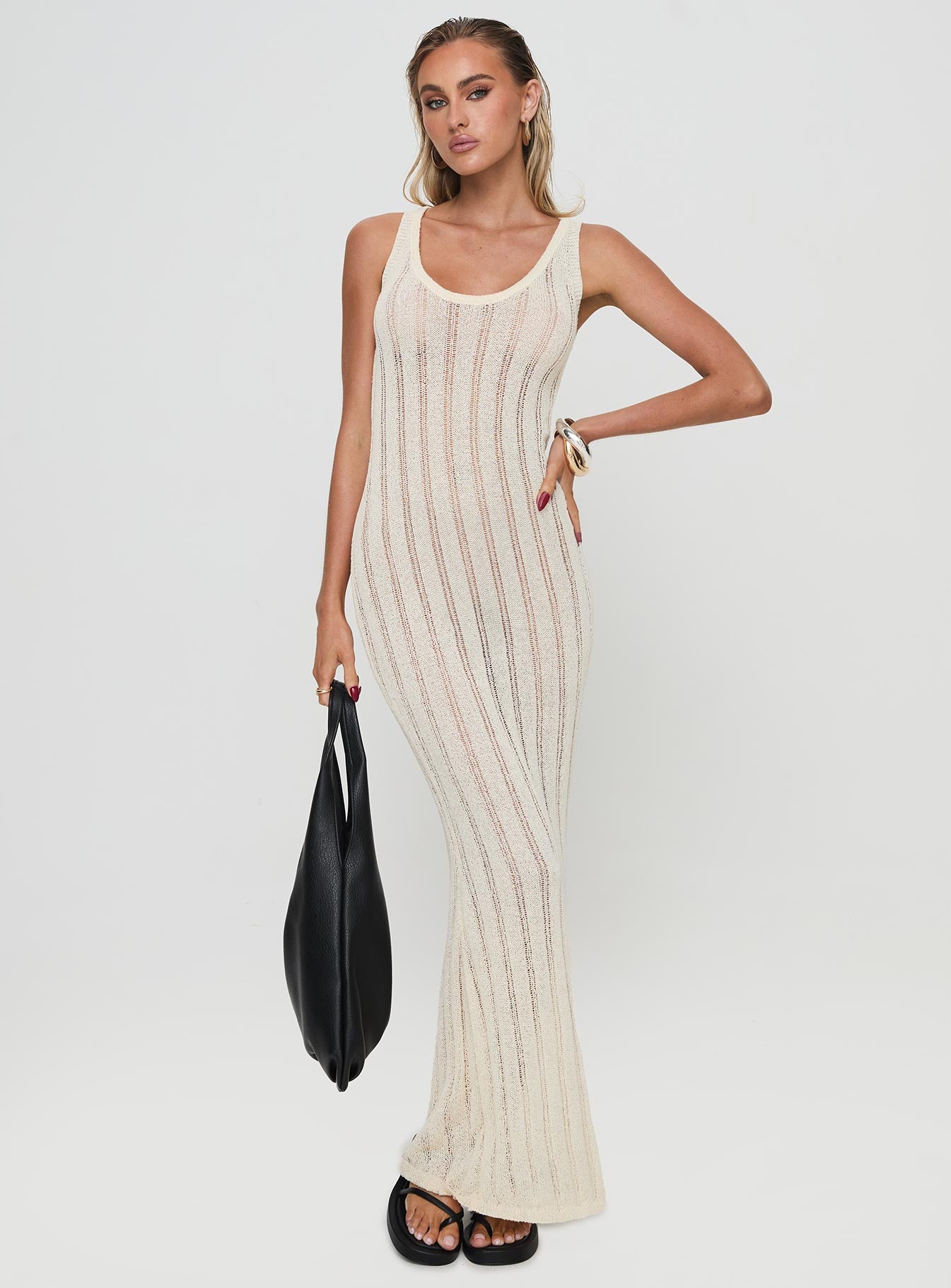 Fransson Maxi Dress Cream - Image 3