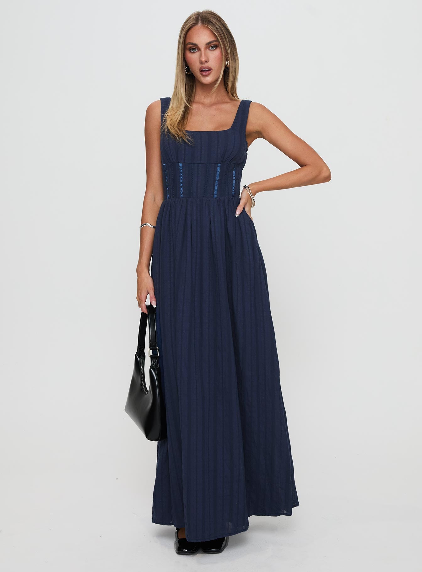 Lorinda Maxi Dress Navy - Image 3