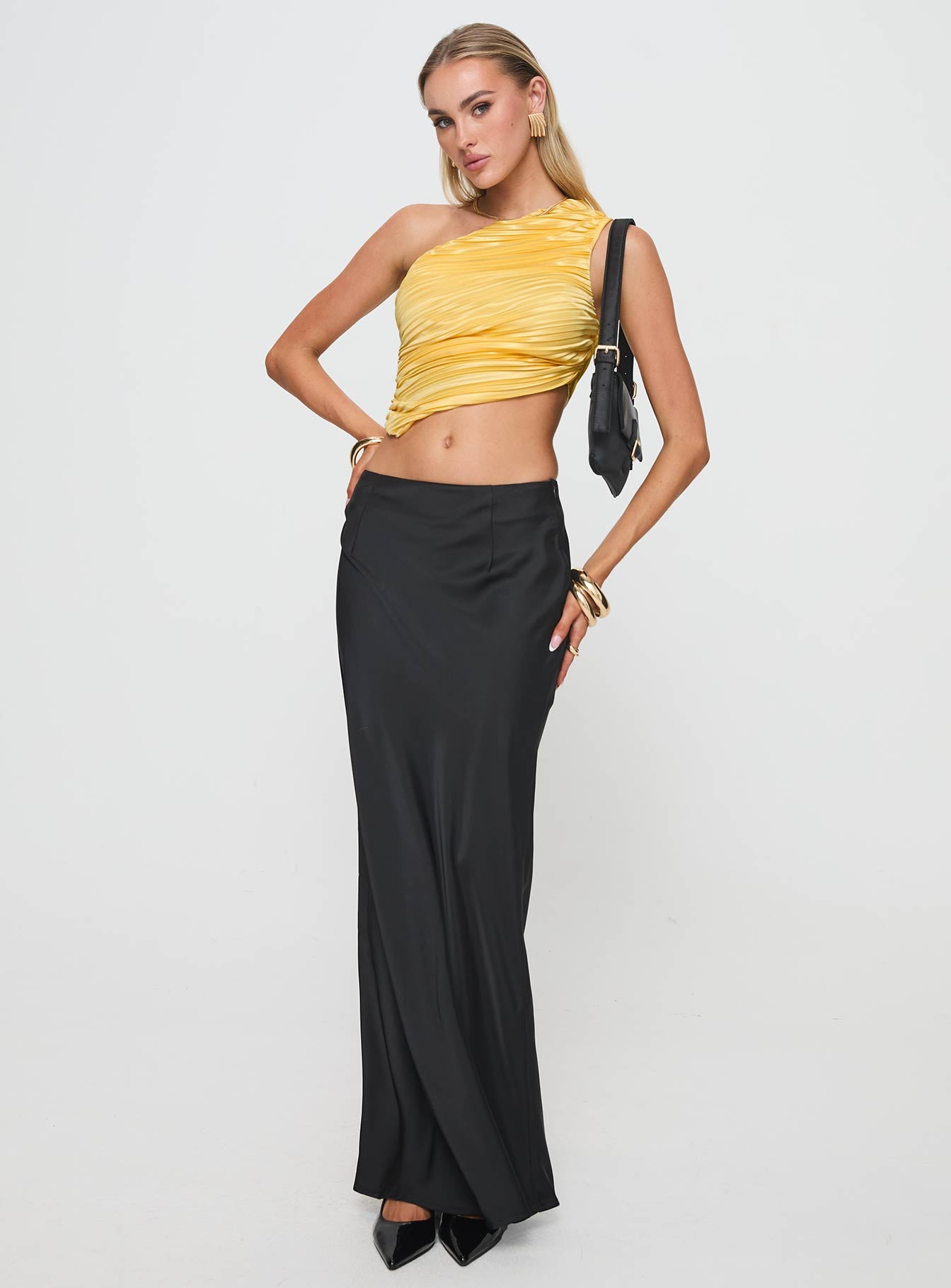 Brinstead One Shoulder Top Yellow - Image 2