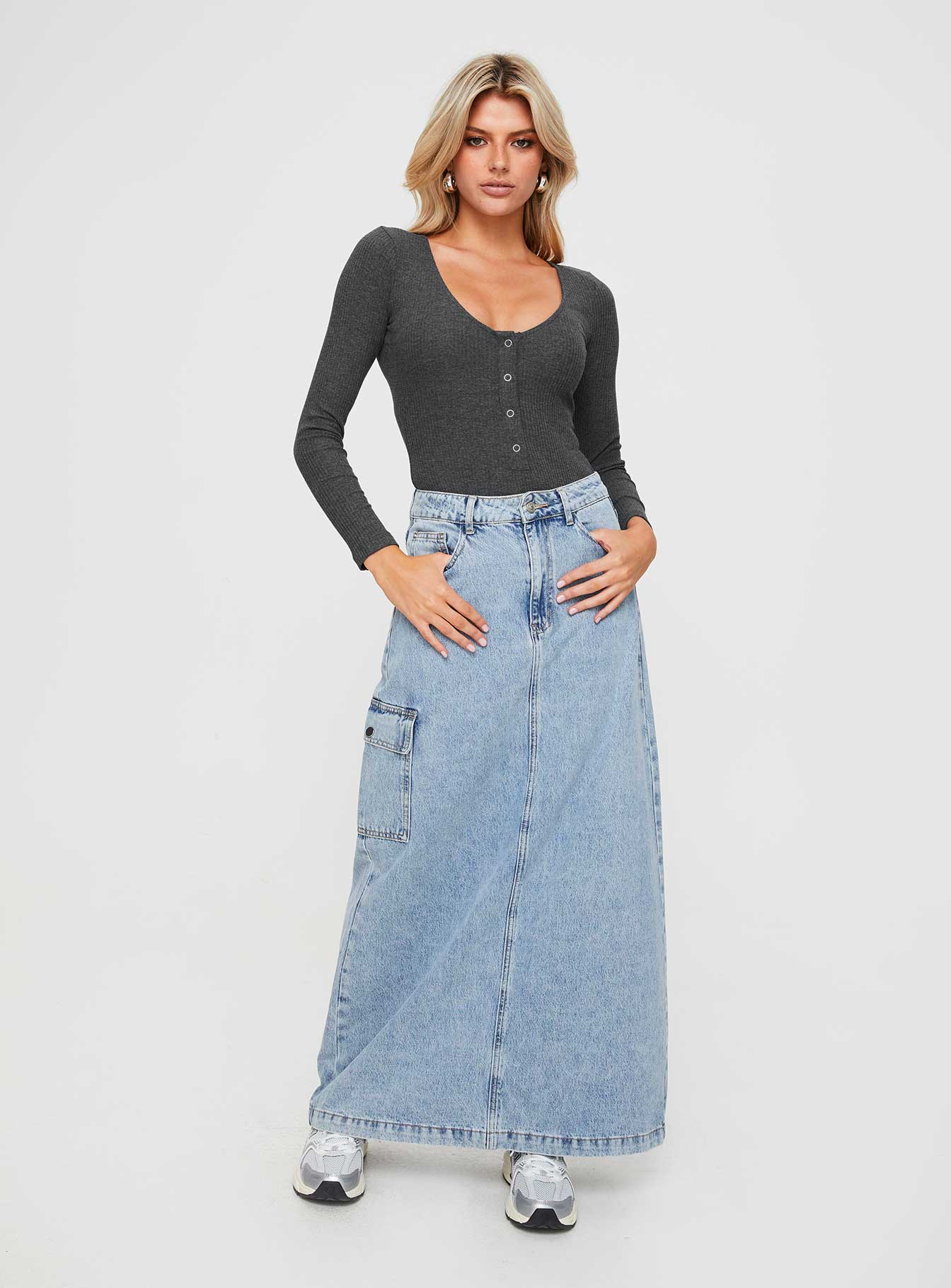 Barlise Bodysuit Grey - Image 2