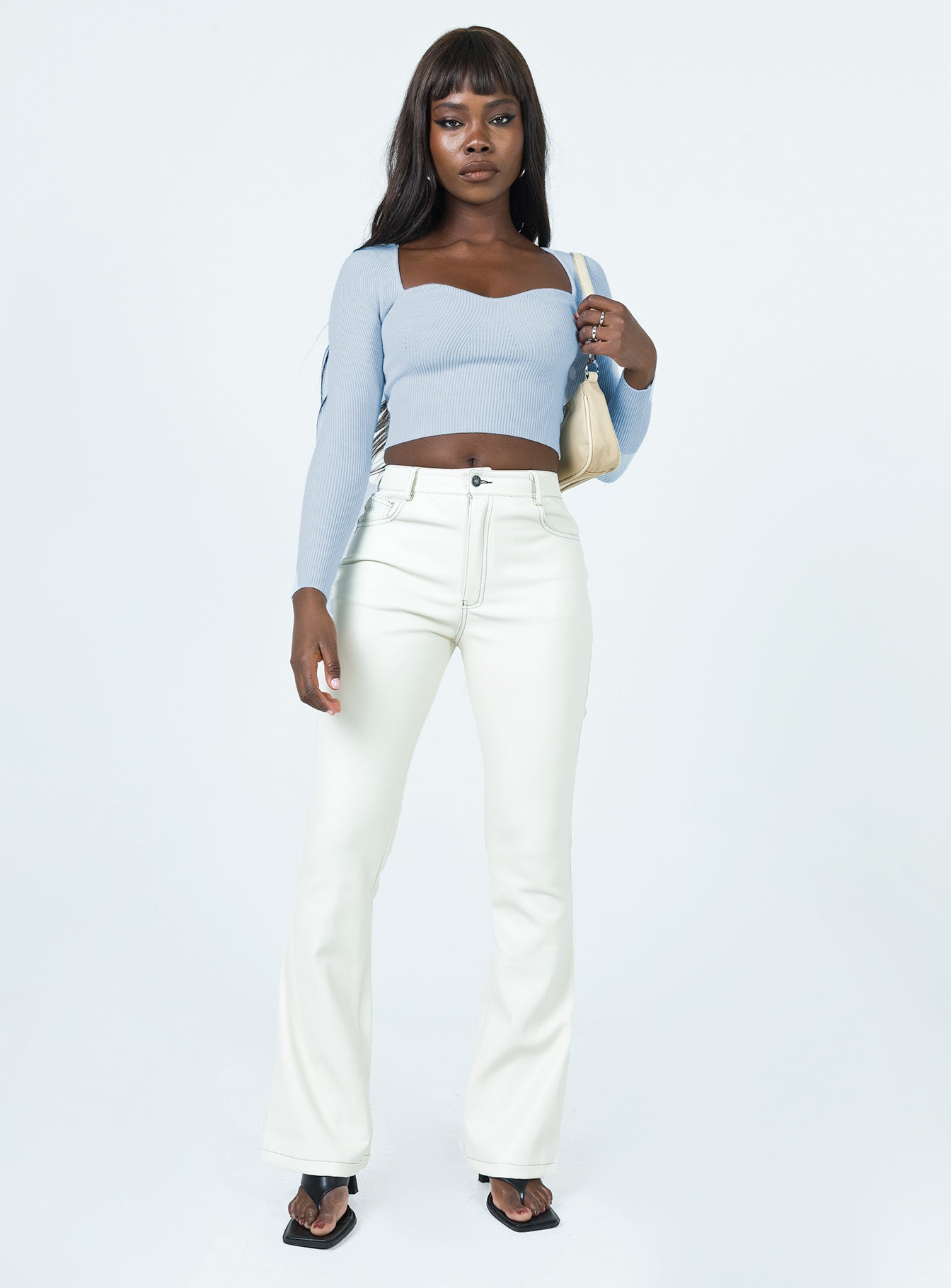 Alima Long Sleeve Top Blue - Image 2