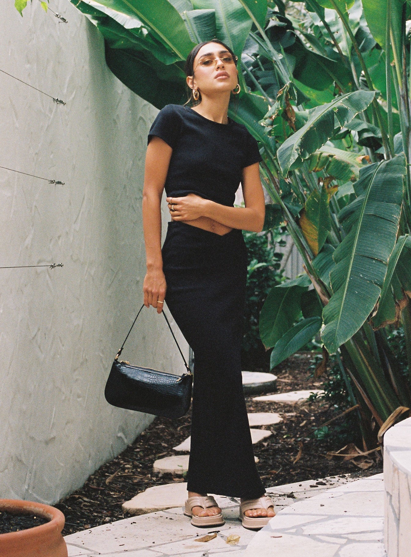 Abigail Midi Skirt Black - Image 3