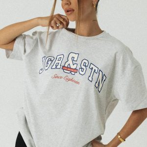 Jagger & Stone Vintage Oversized Tee Grey