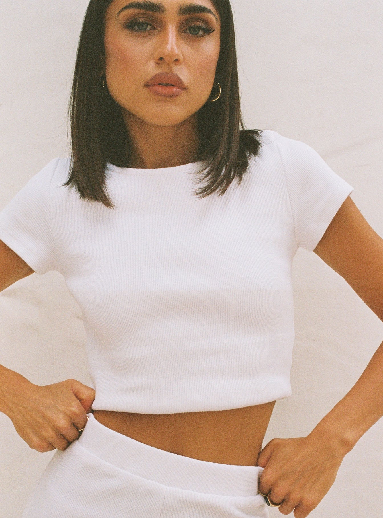 Classic Crop Tee White - Image 2