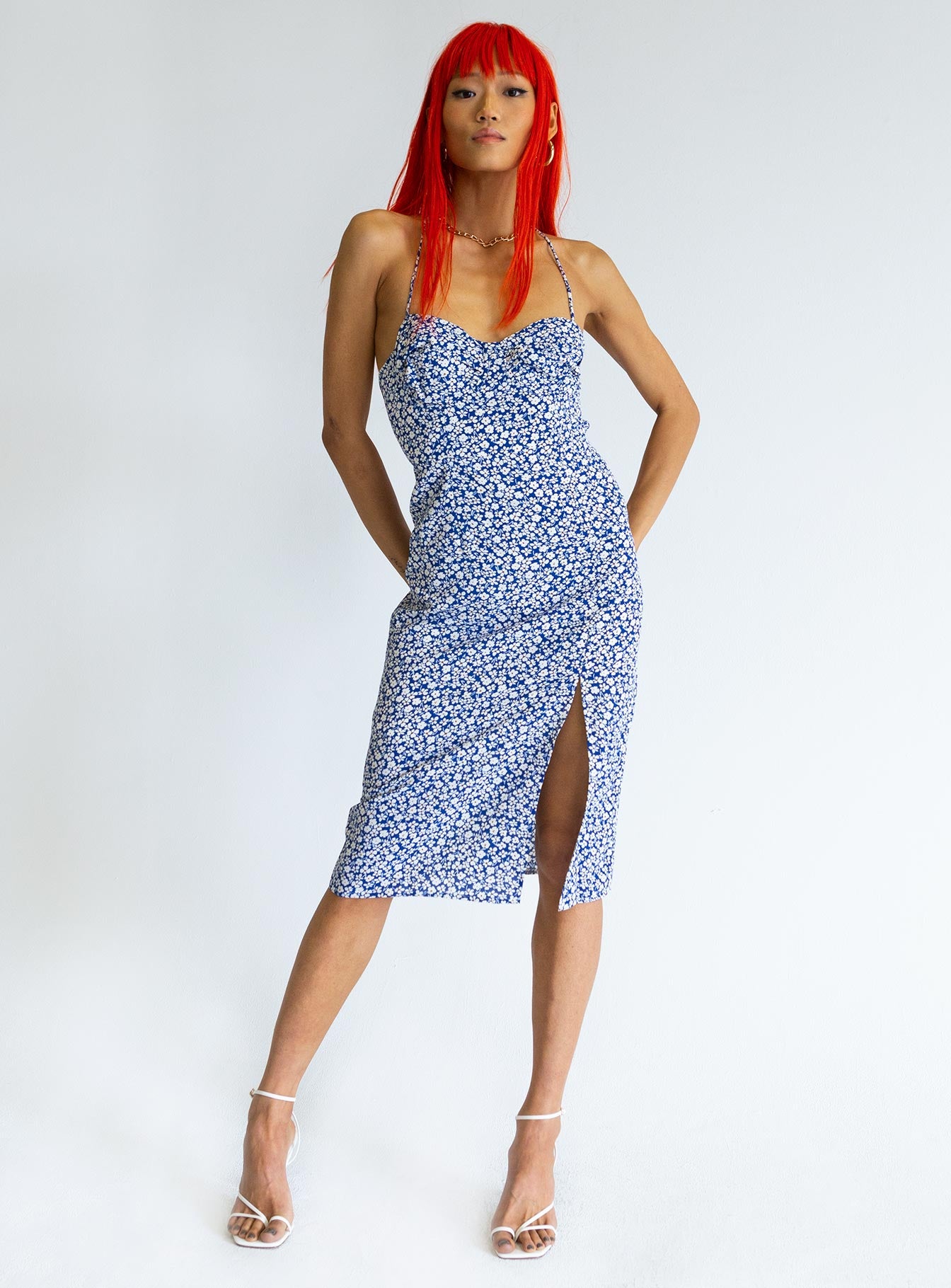 Sweetner Midi Dress Blue - Image 2