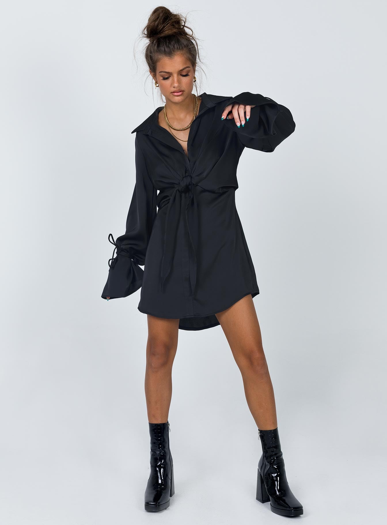 Liberty Mini Dress Black - Image 2