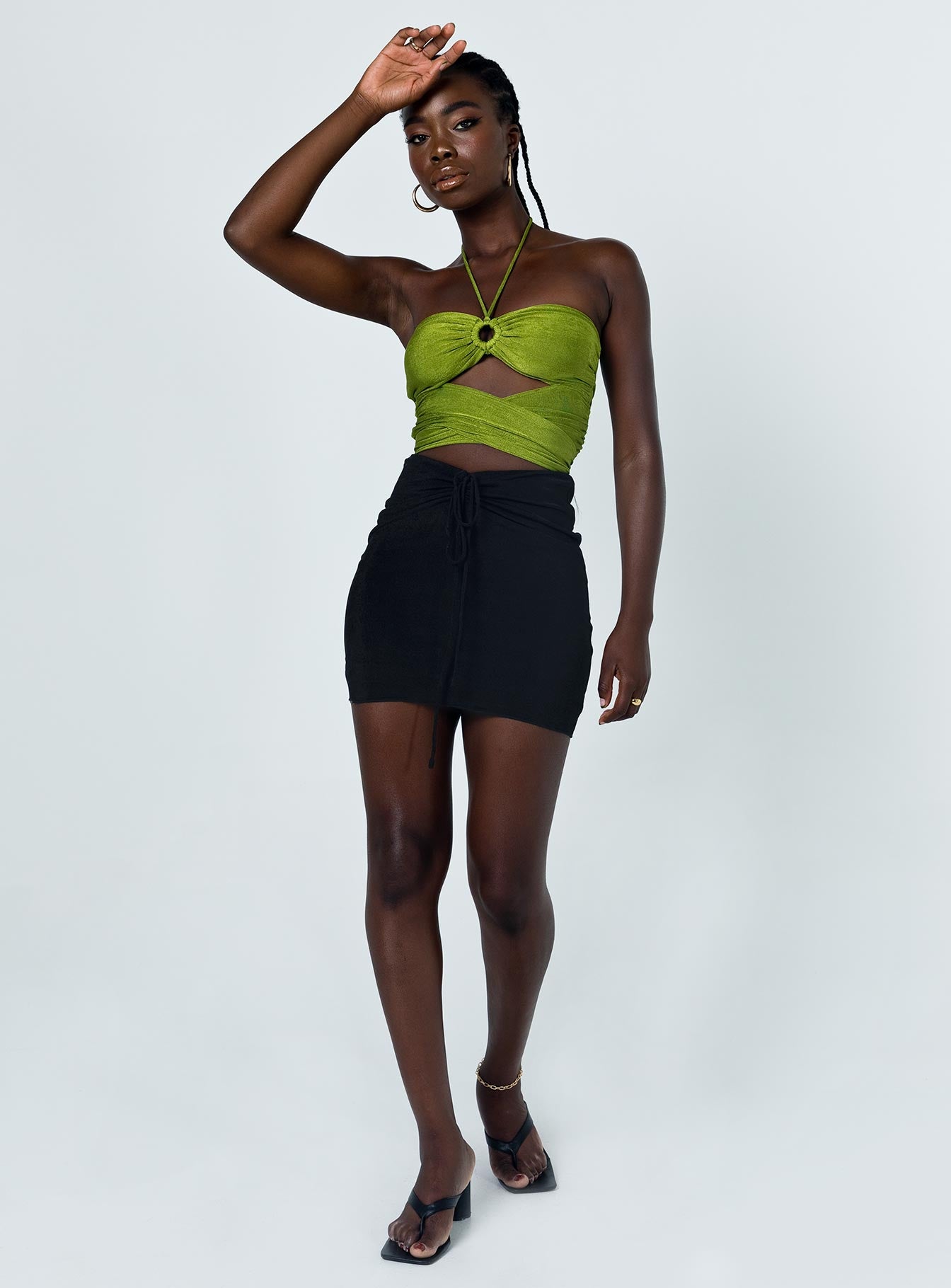 Jester Mini Skirt Black - Image 2