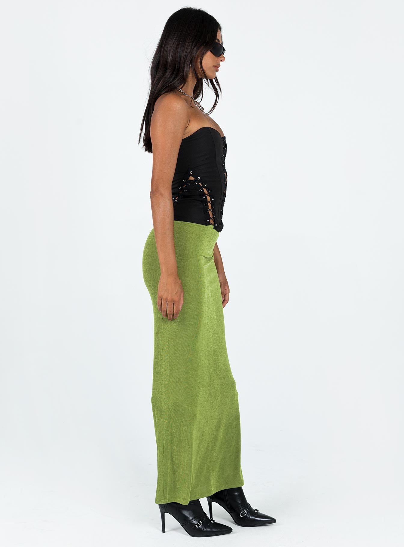 Harriette Maxi Skirt Green Lower Impact - Image 5