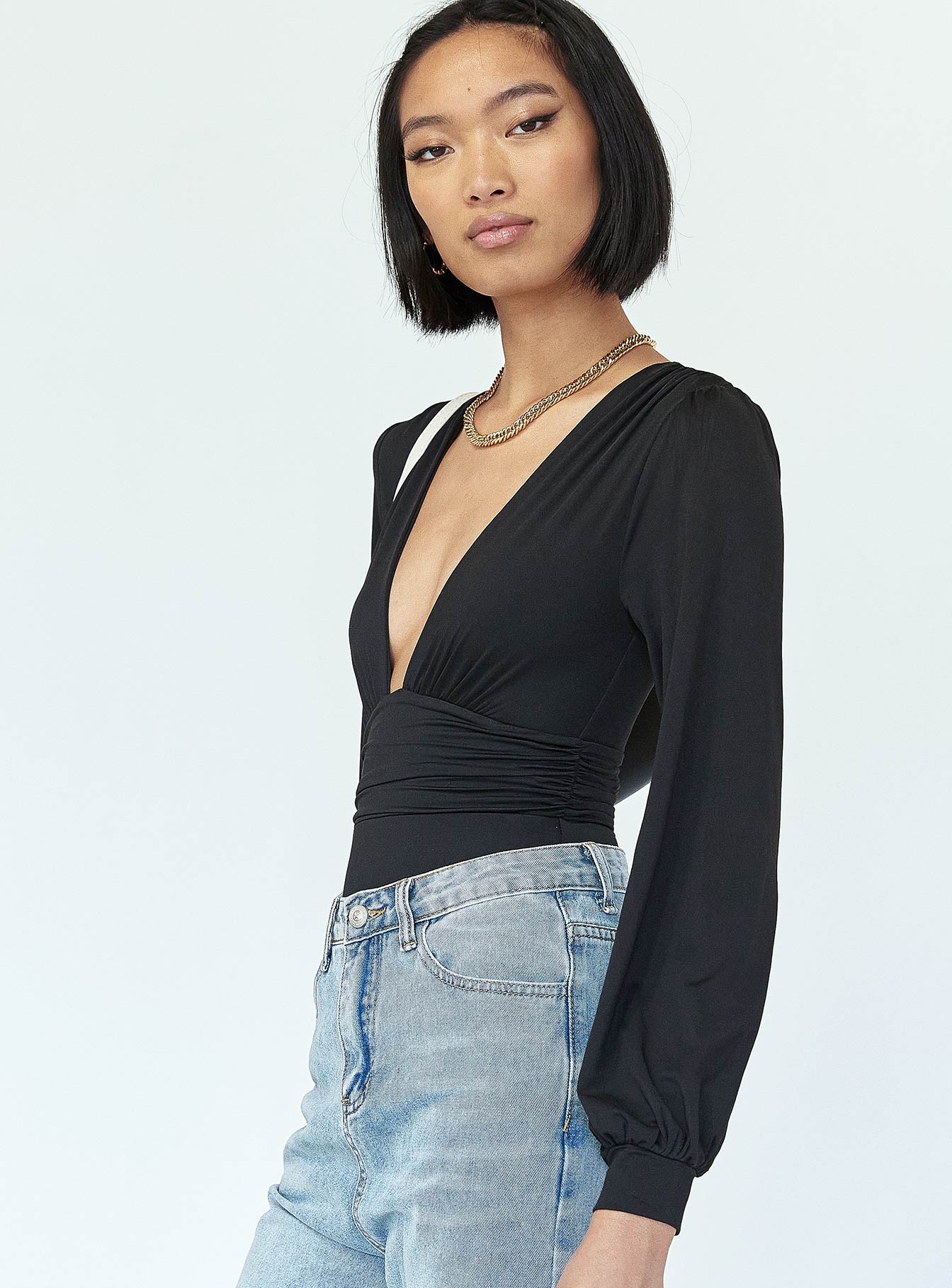Jude Long Sleeve Bodysuit Black - Image 3