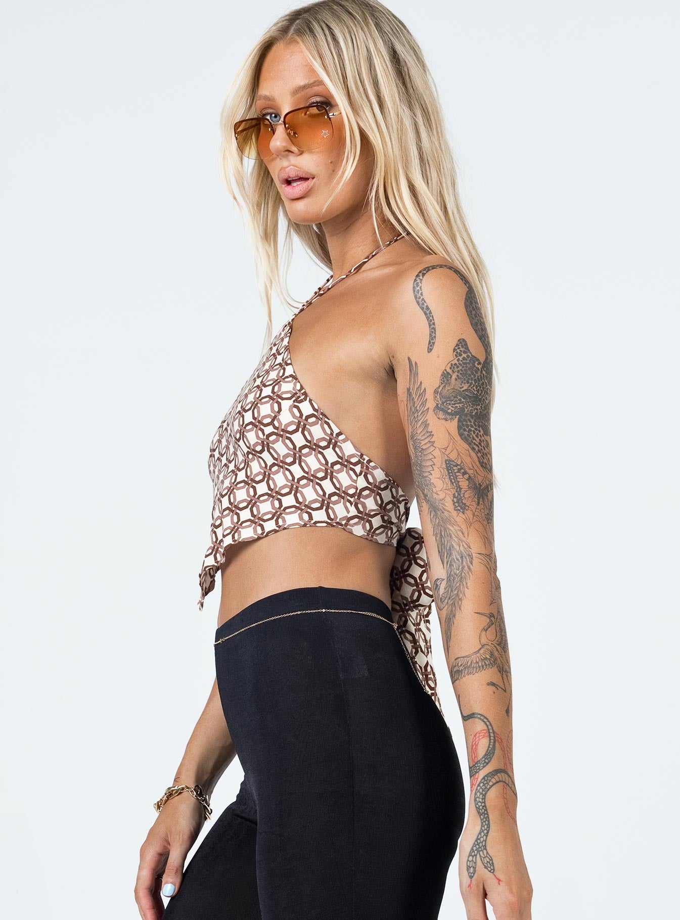 Motel Mauda Top Chain Tangle Beige - Image 4