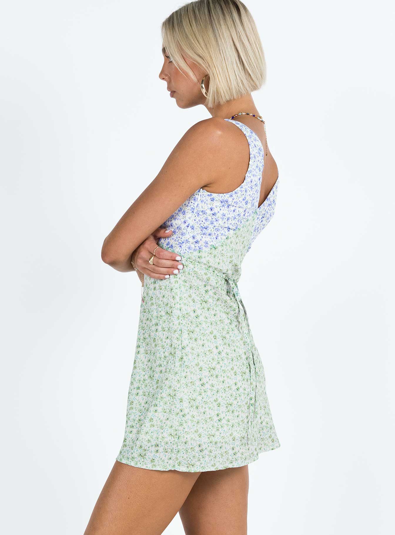 Nellie Mini Dress Two Tone Multi - Image 4