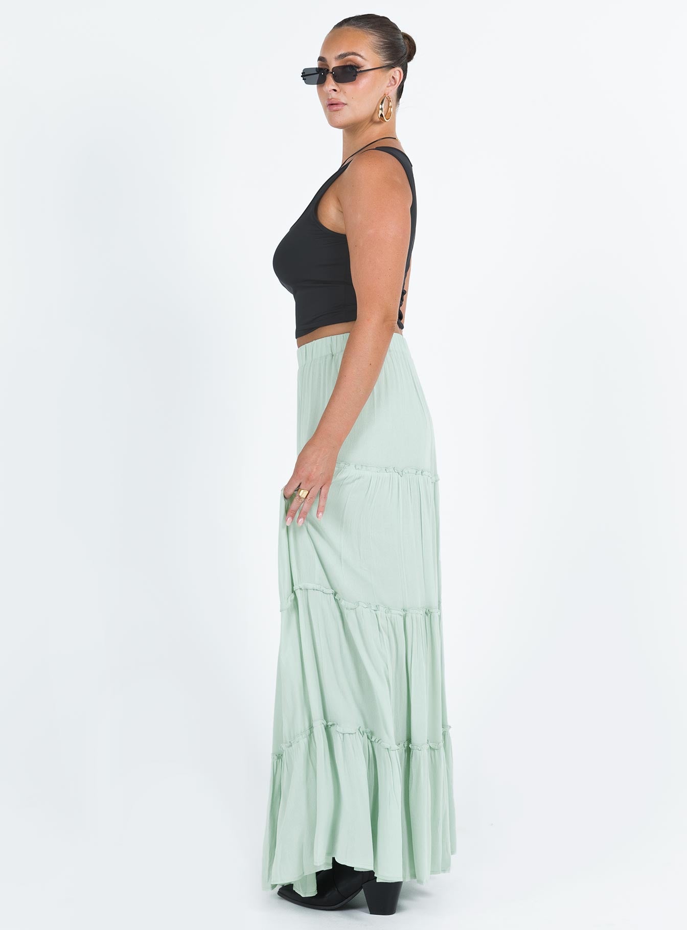 Miriah Maxi Skirt Sage - Image 4
