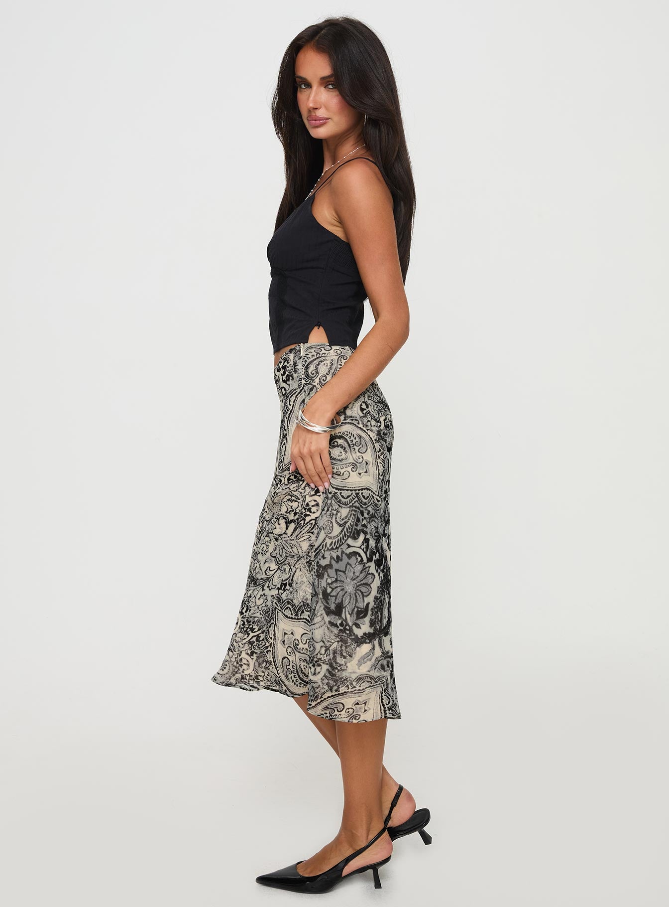 Aubriegh Paisley Midi Skirt Multi - Image 4