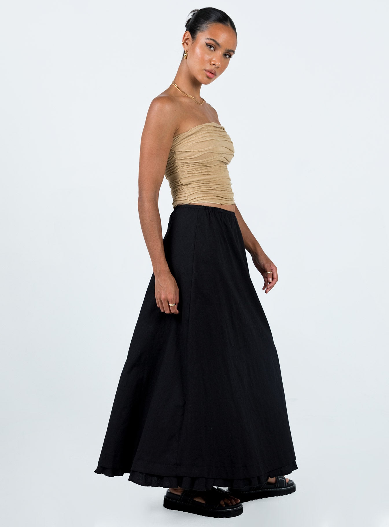 Empress Of Love Maxi Skirt Black - Image 4