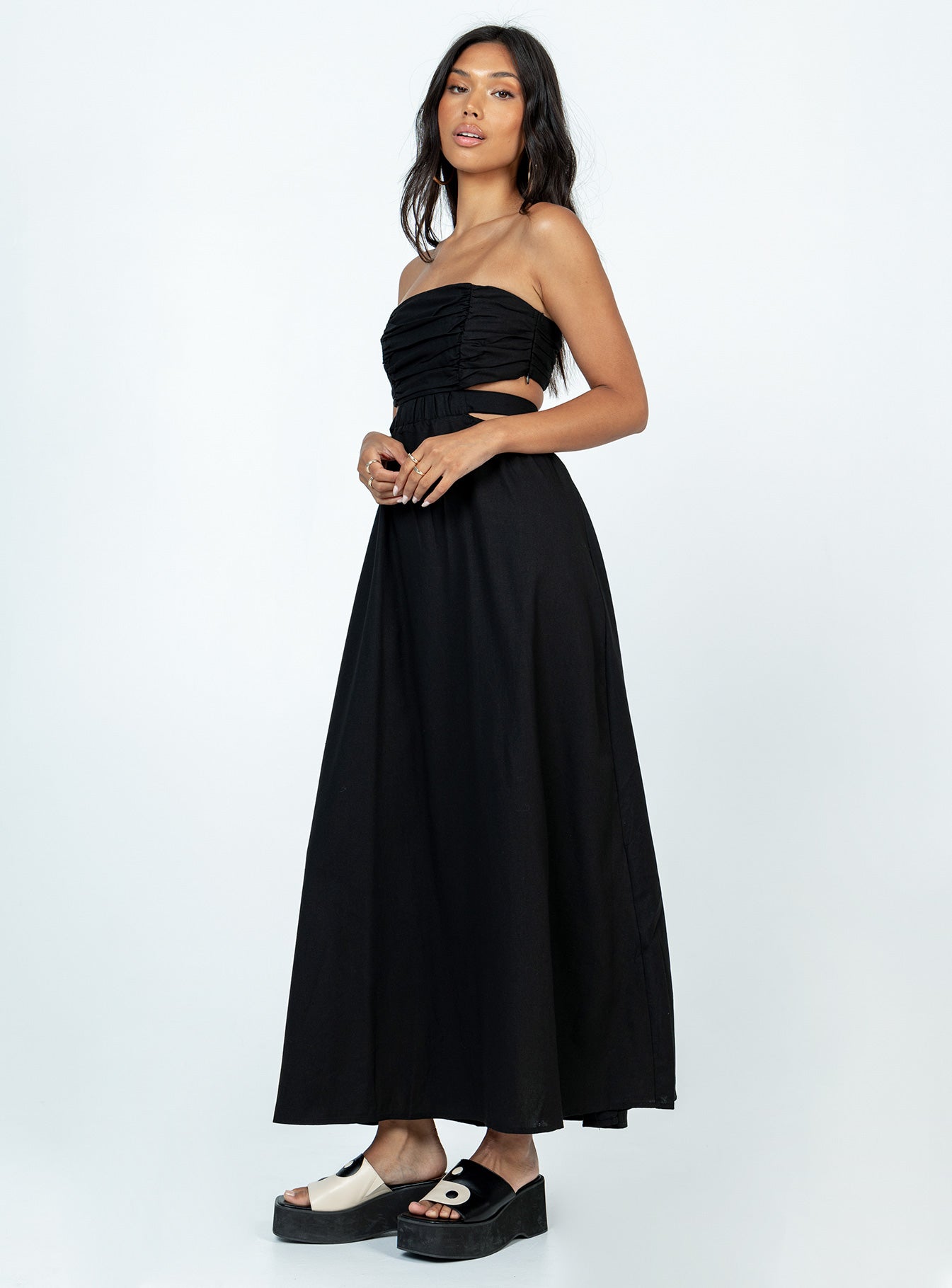 Kat Maxi Dress Black - Image 4