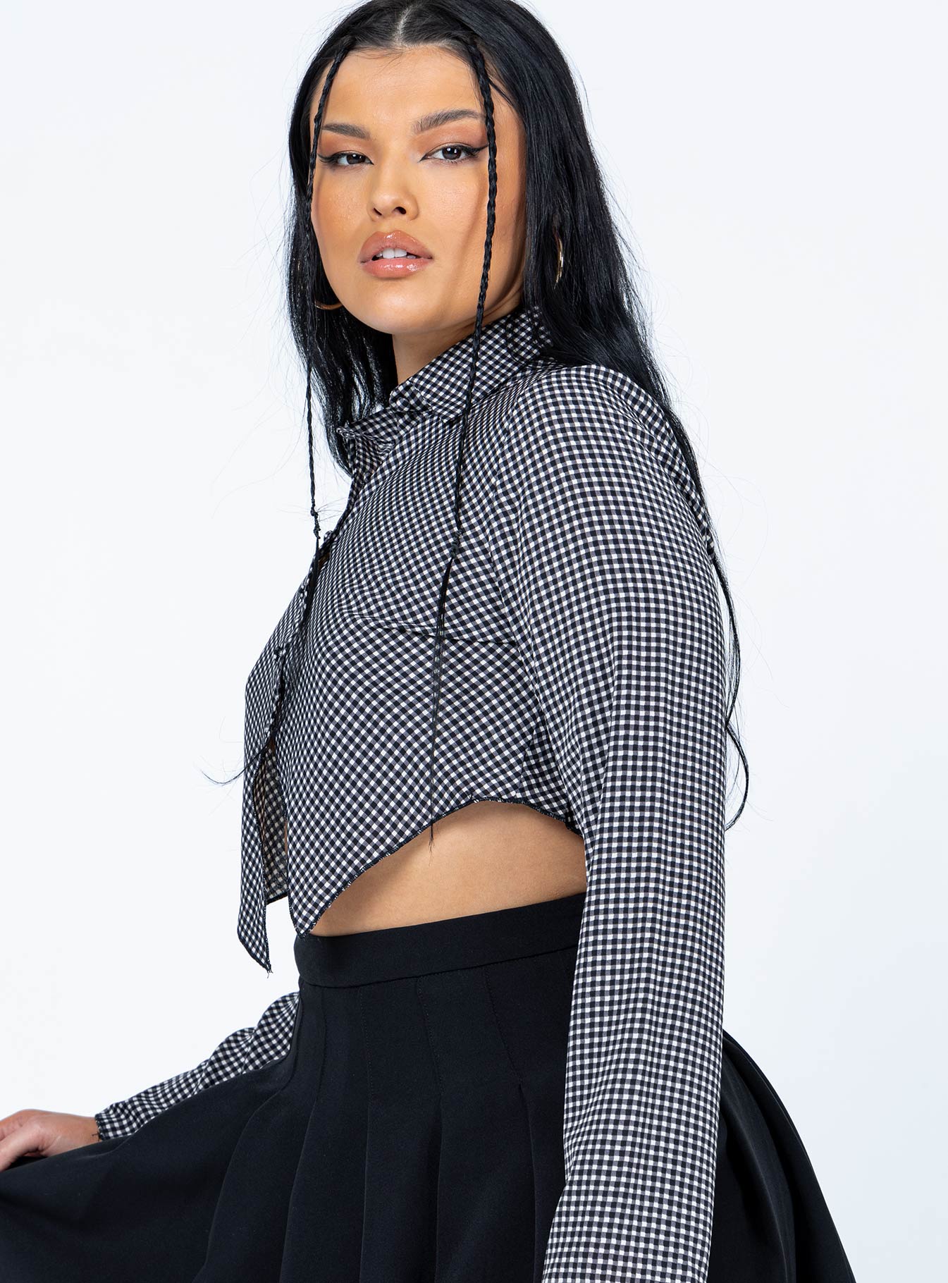 Nina Long Sleeve Top Black - Image 3