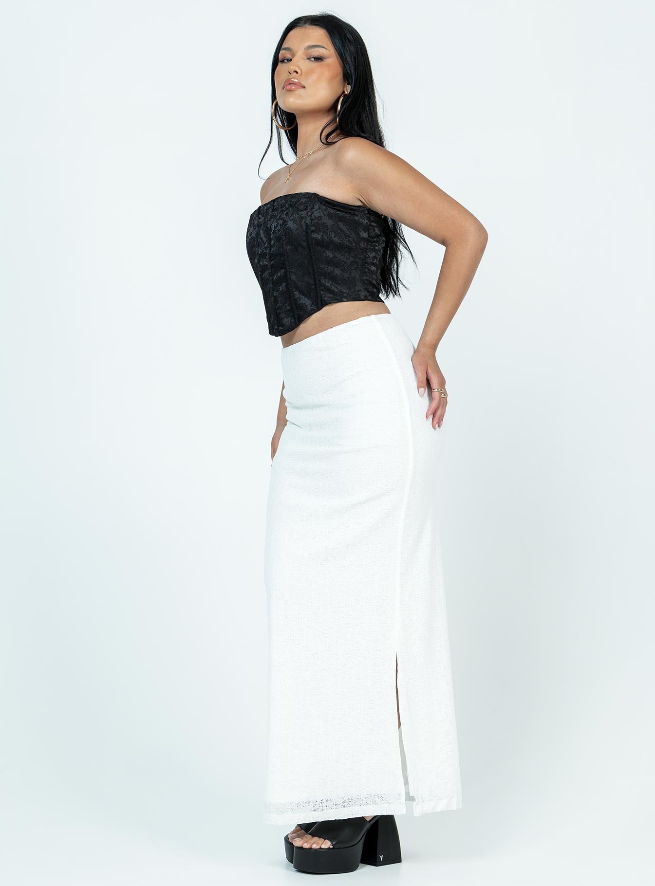Maynard Maxi Skirt White - Image 4