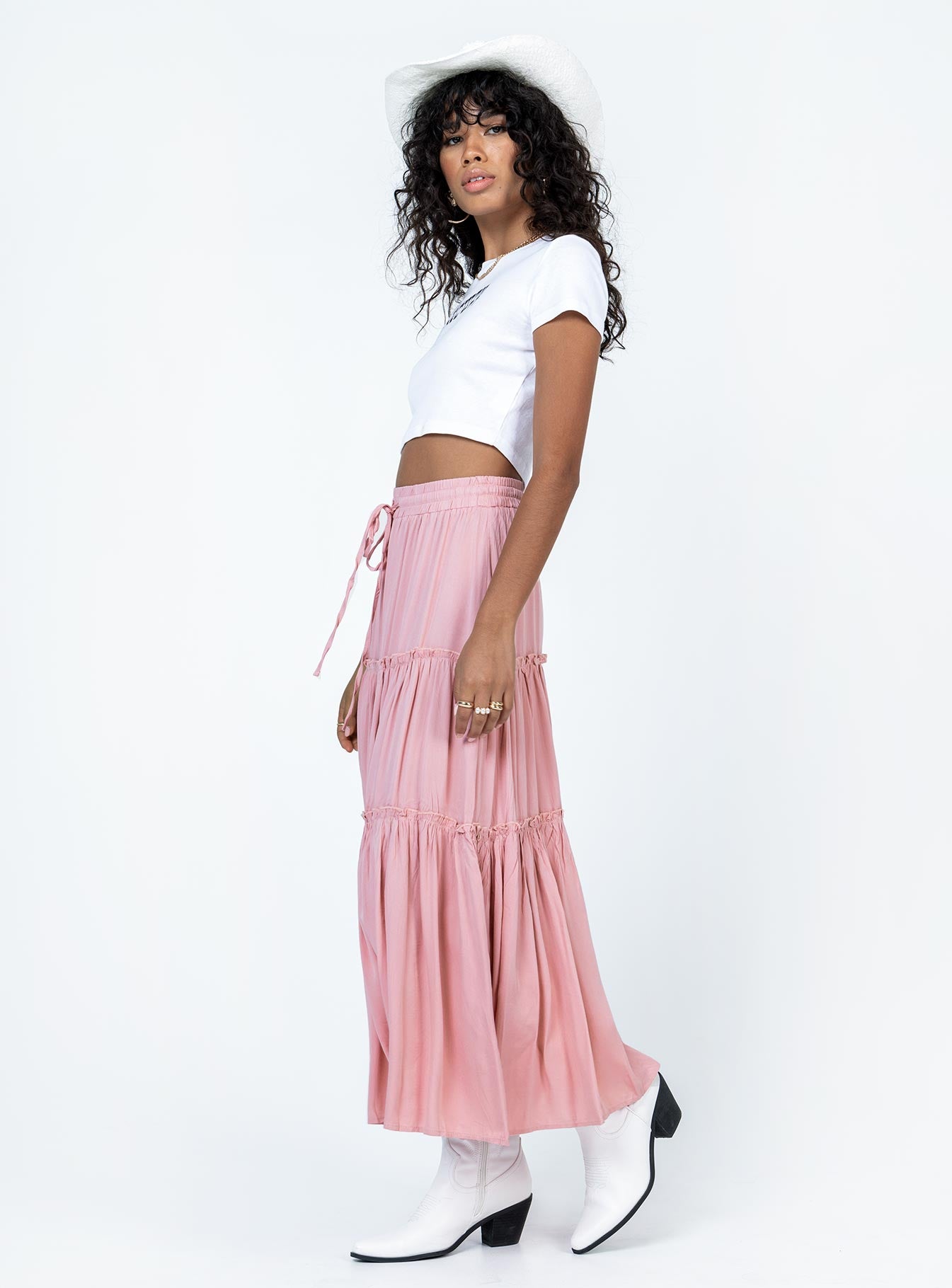 Tammie Maxi Skirt Pink - Image 3