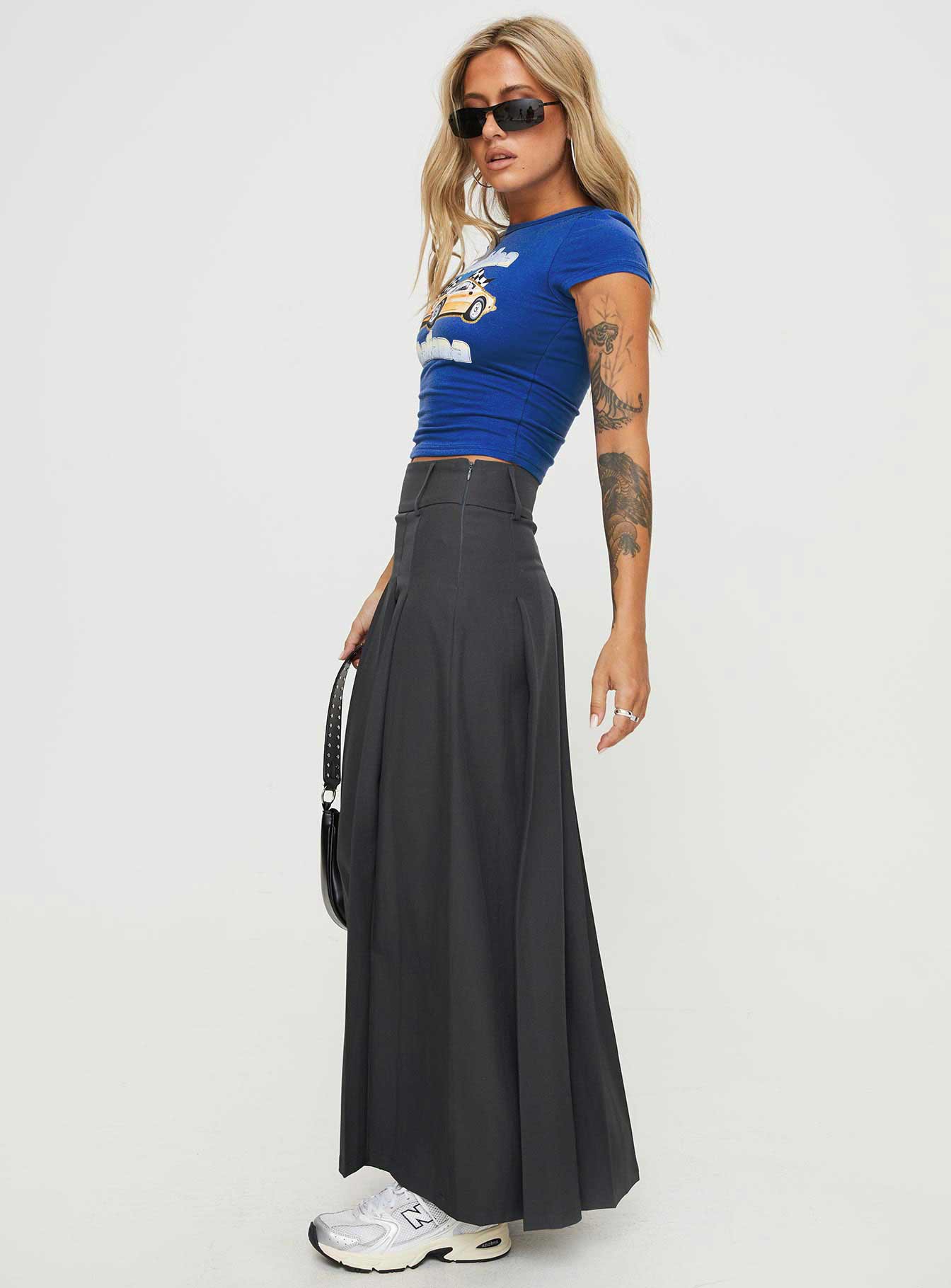 Boss Girl Maxi Skirt Slate - Image 4