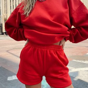 Cenzo Track Shorts Red