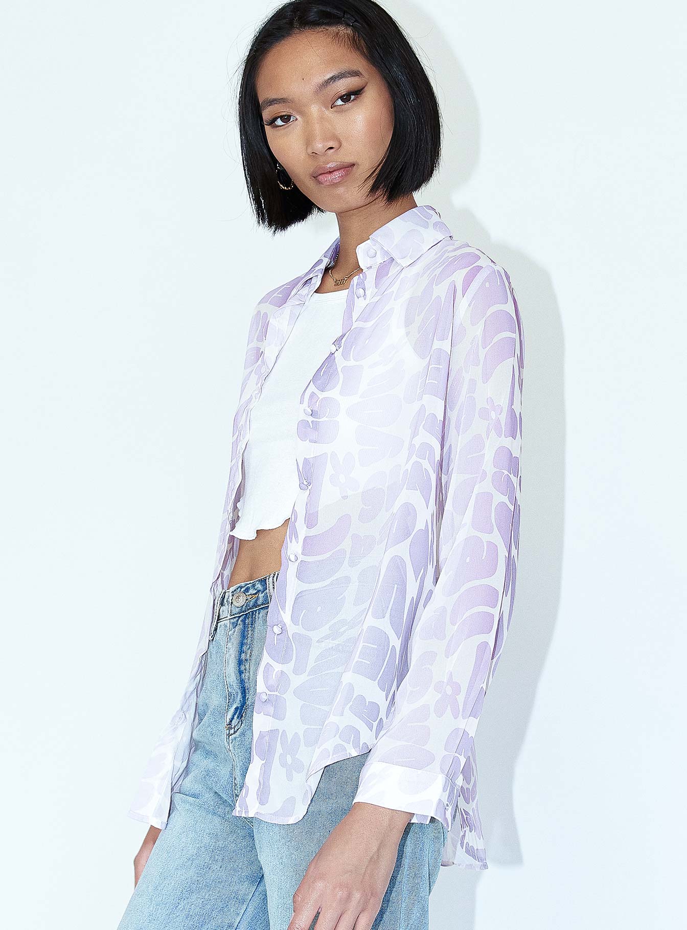 Send Love Shirt Purple - Image 3