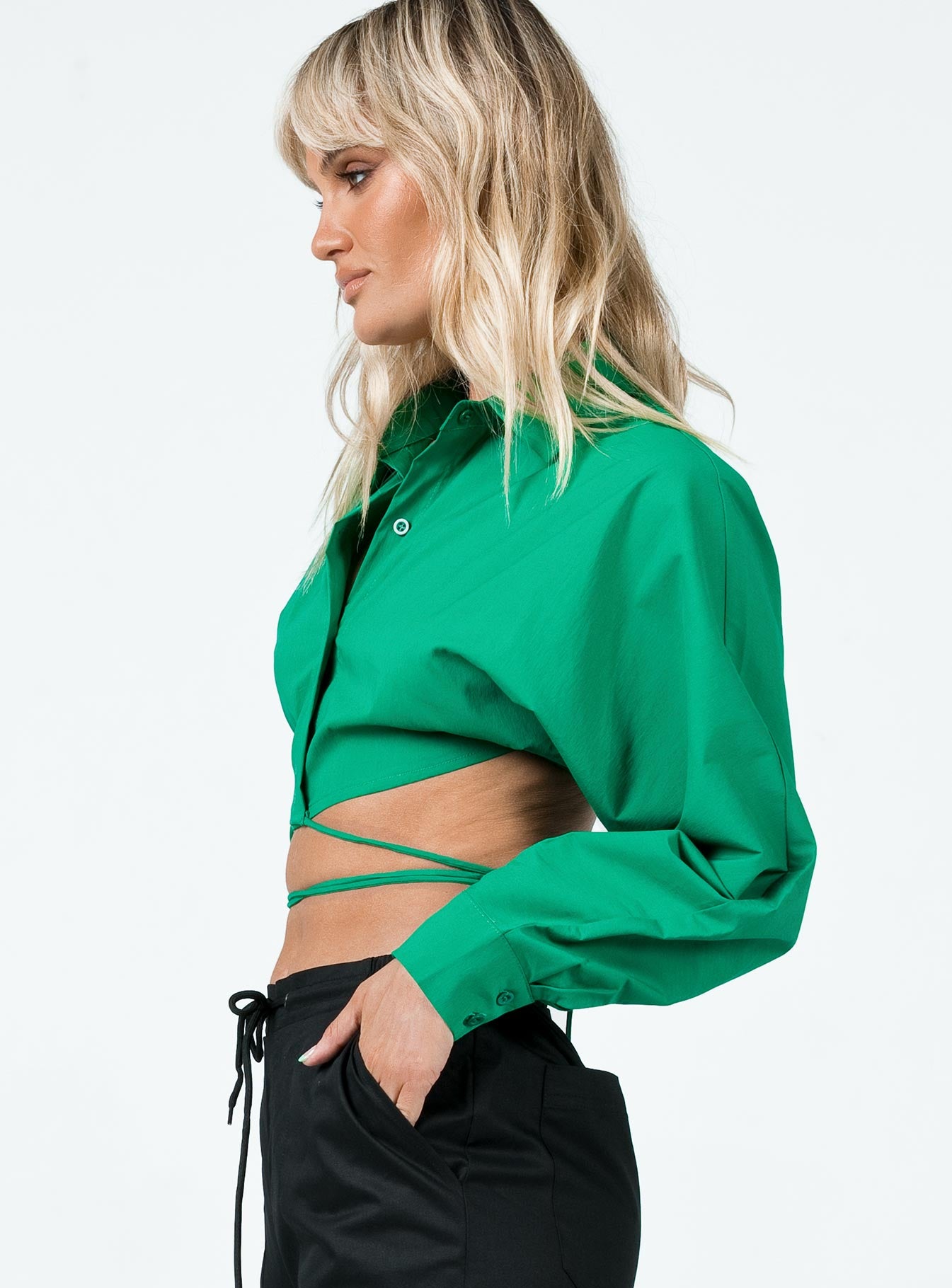 Rylen Long Sleeve Top Green - Image 3
