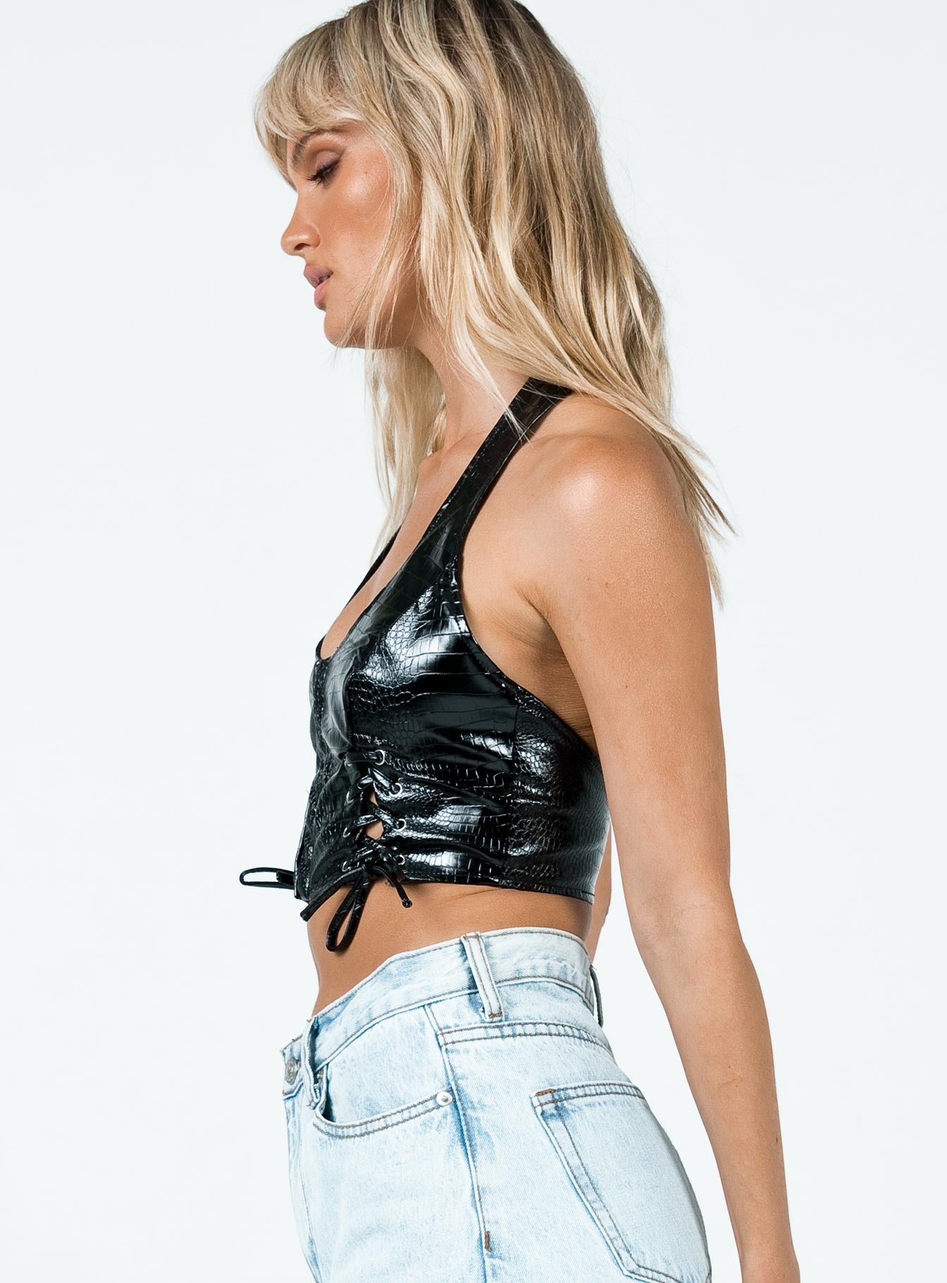 High Vibrations PU Top Black - Image 5